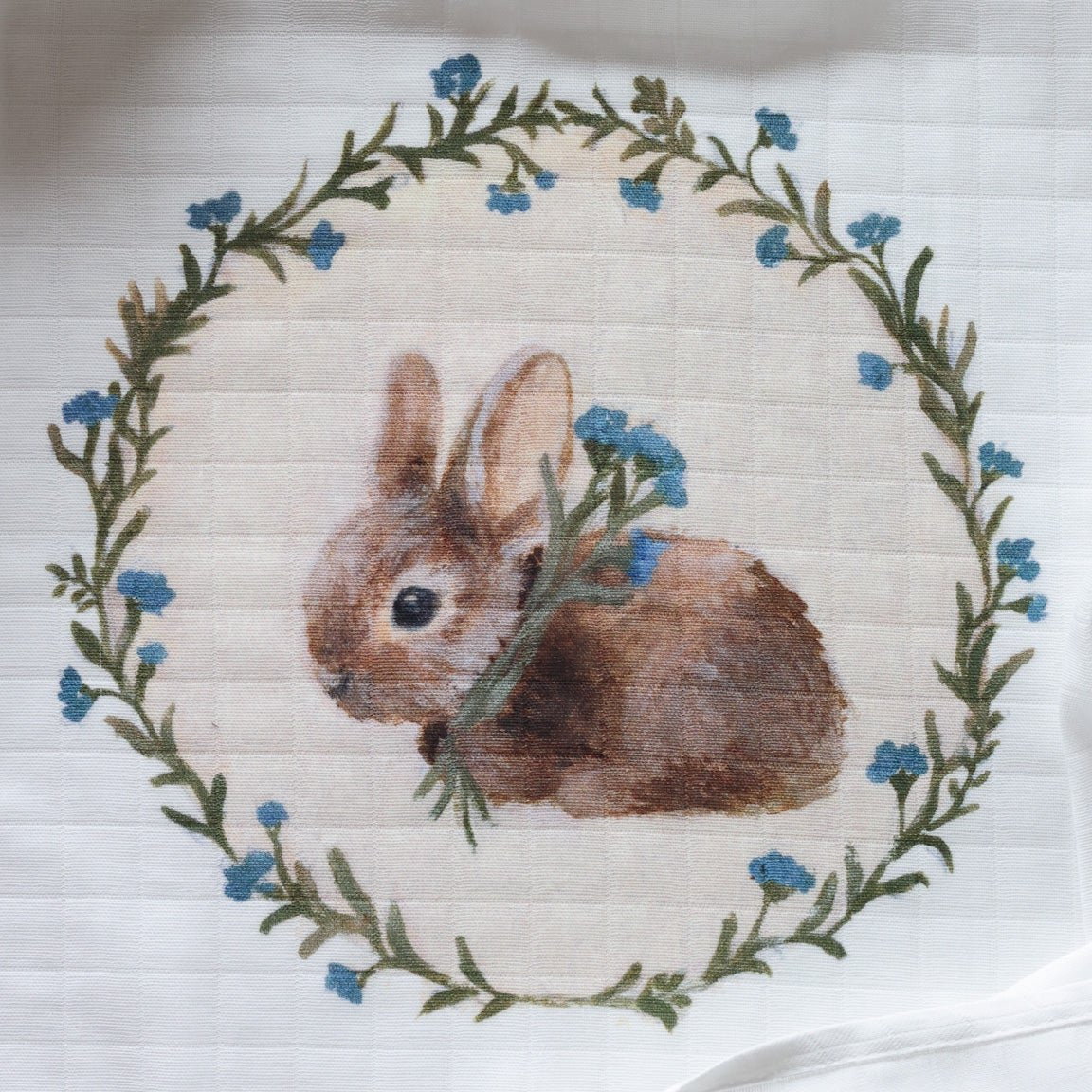Fledge And Thread Muslin Swaddle - Bunny