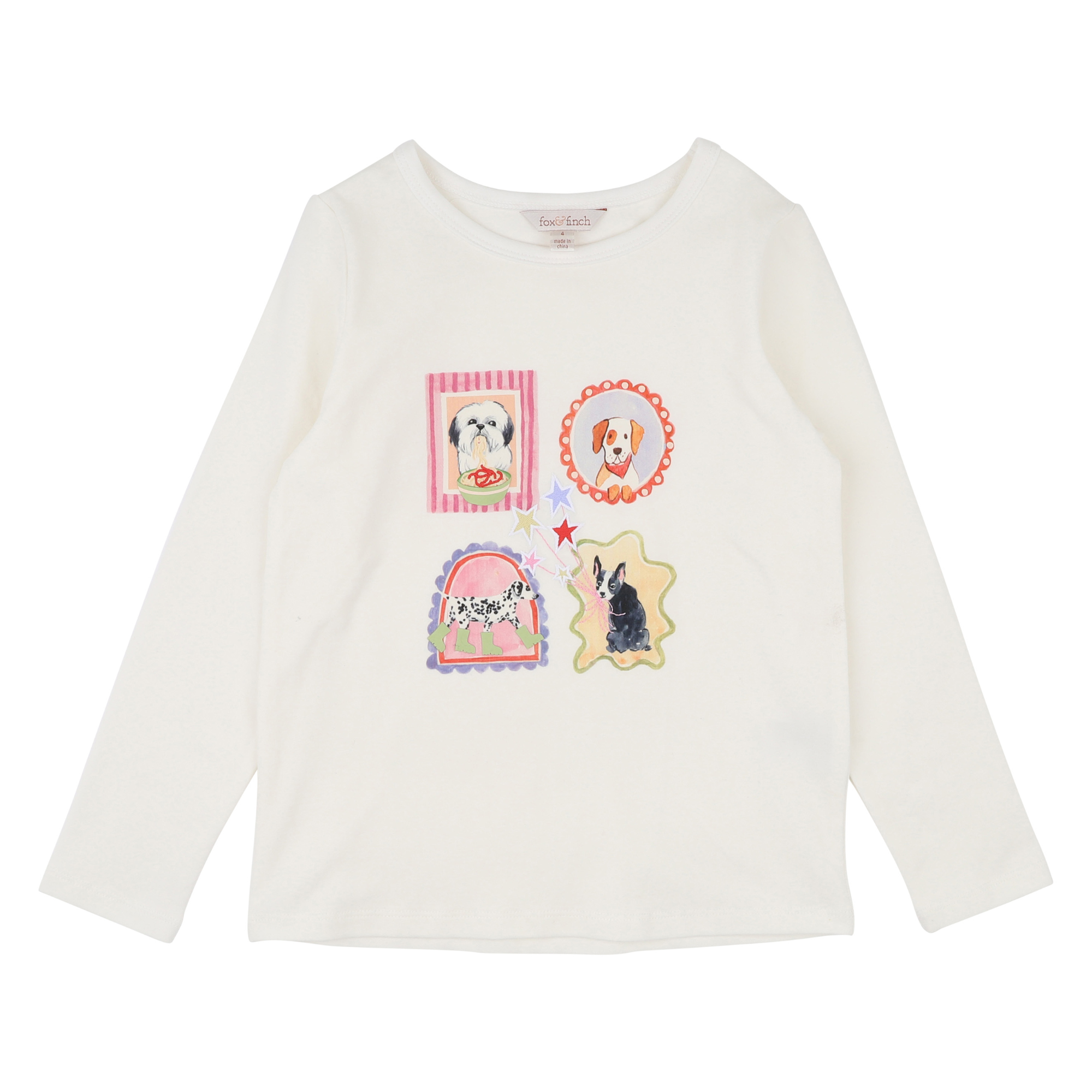 Fox & Finch Winter Vacay Organic Long Sleeve Tee - Warm Cream