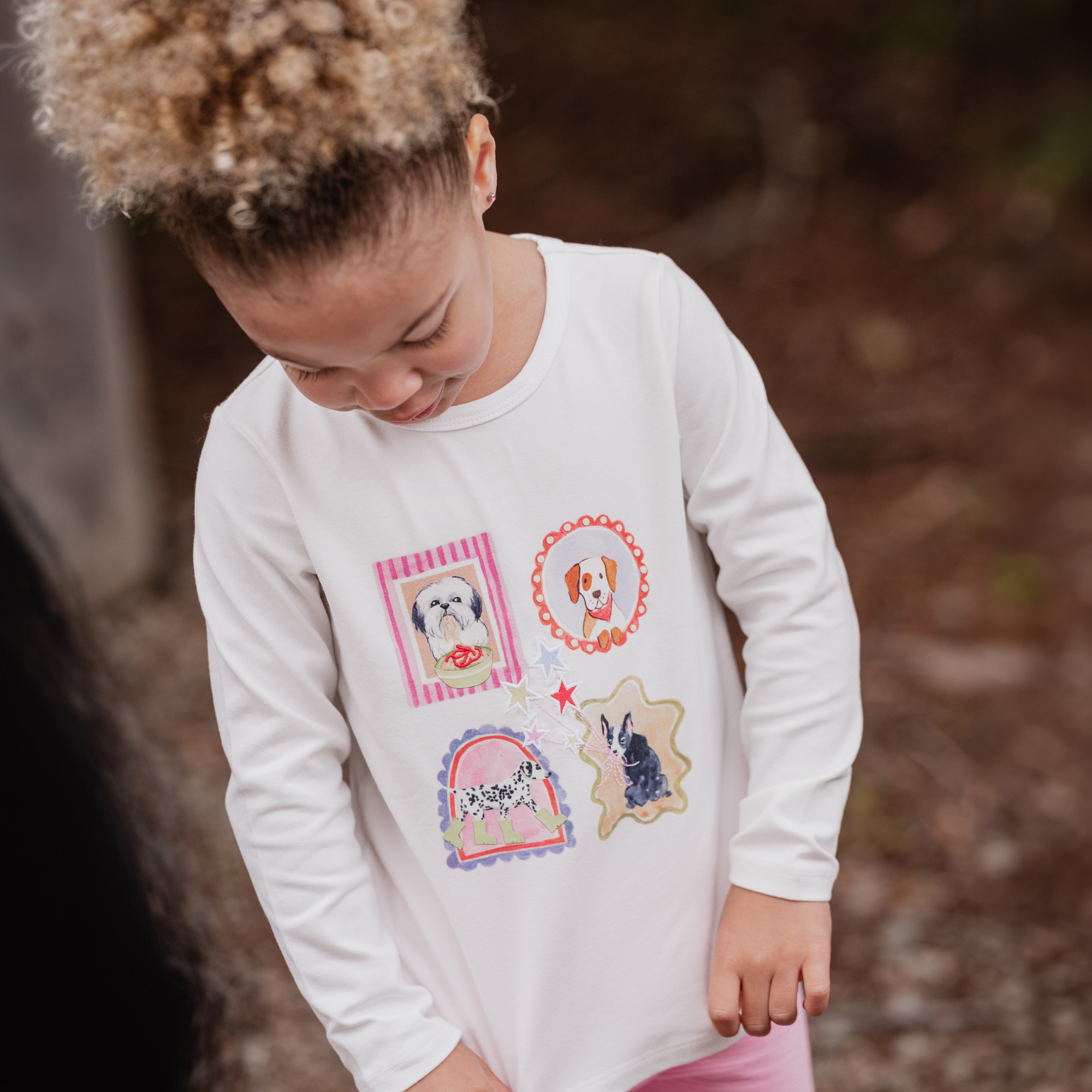 Fox & Finch Winter Vacay Organic Long Sleeve Tee - Warm Cream