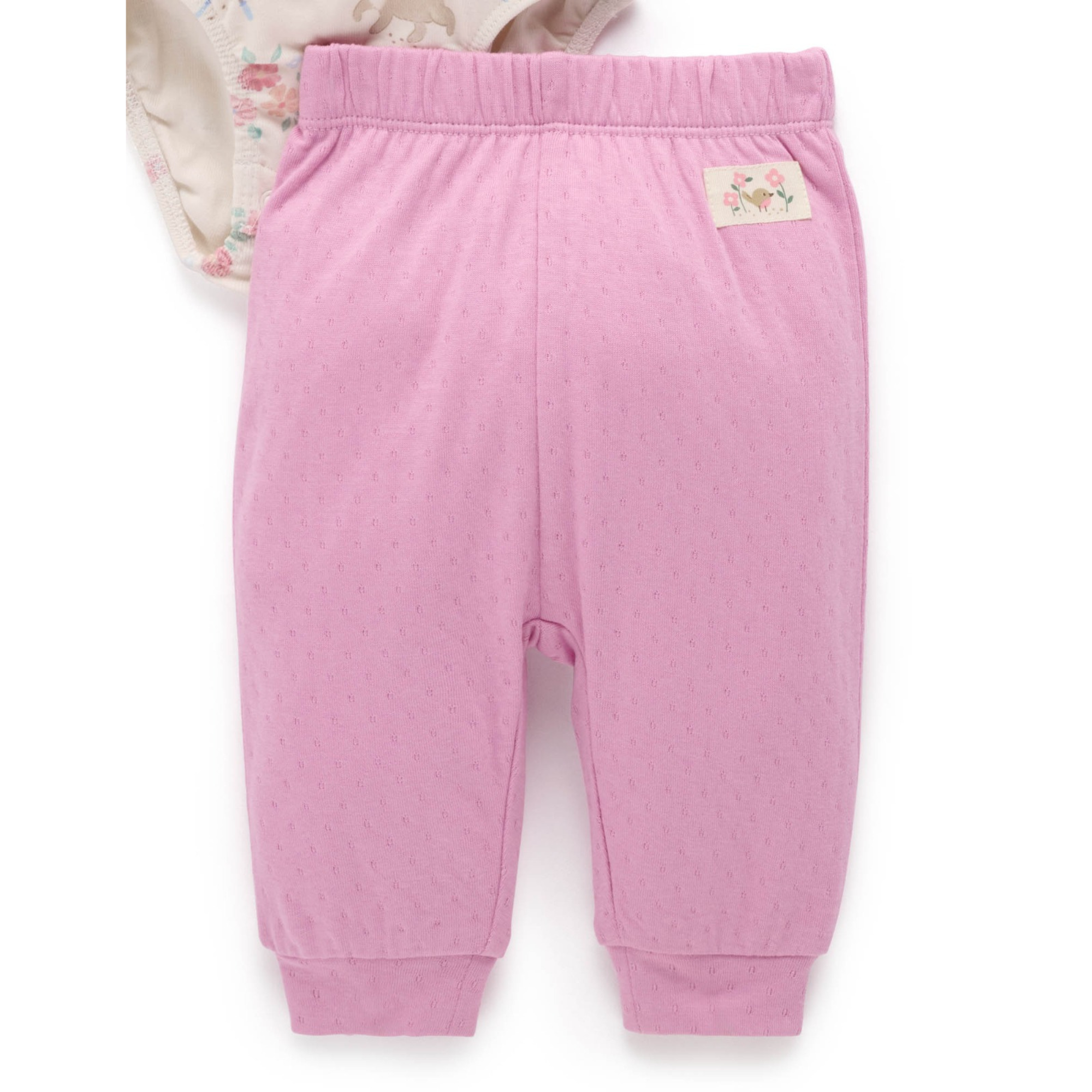 Purebaby 3 Piece Gift Set - Garden Kitten Print