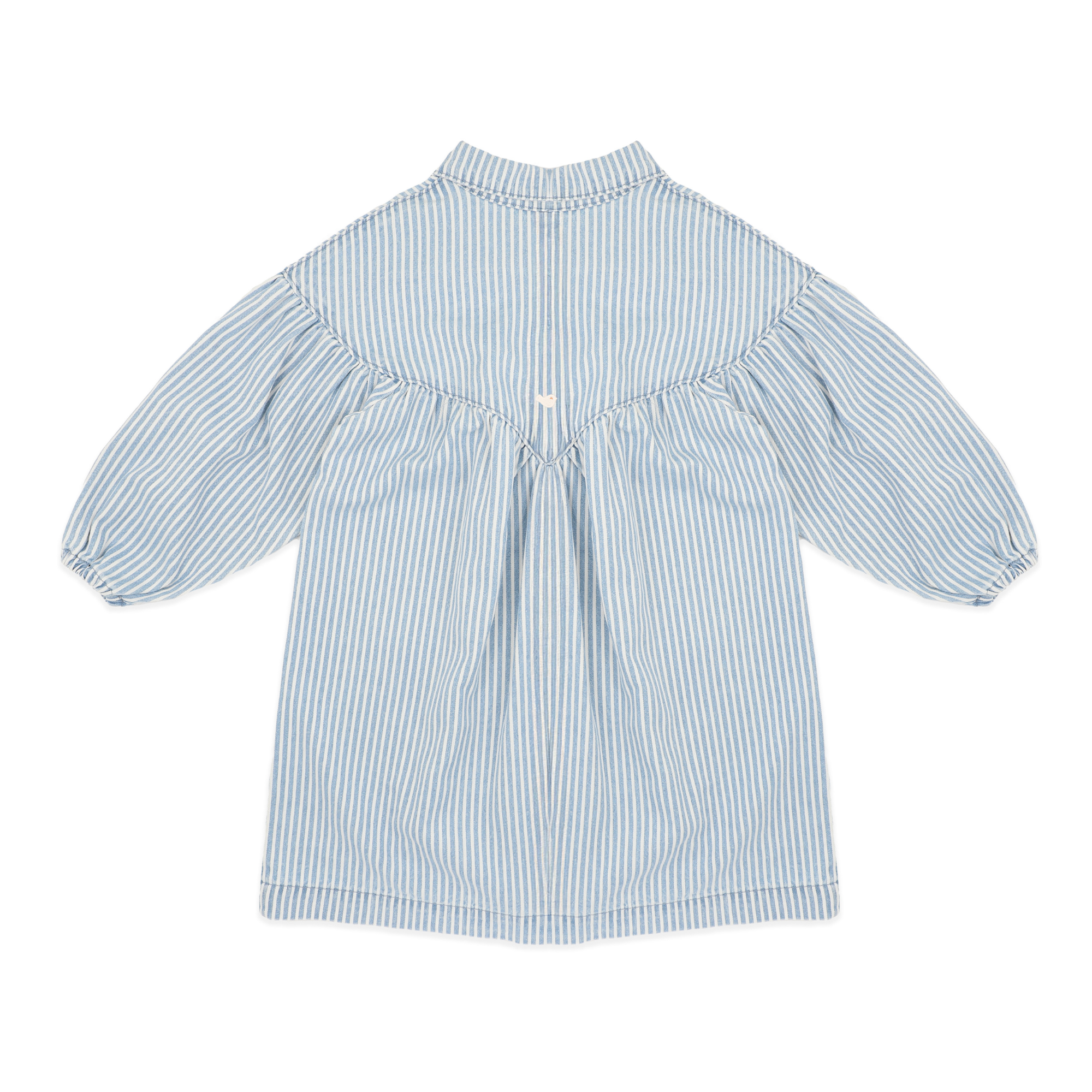 Fox & Finch Winter Vacay Stripe Denim Dress - Blue Stripe