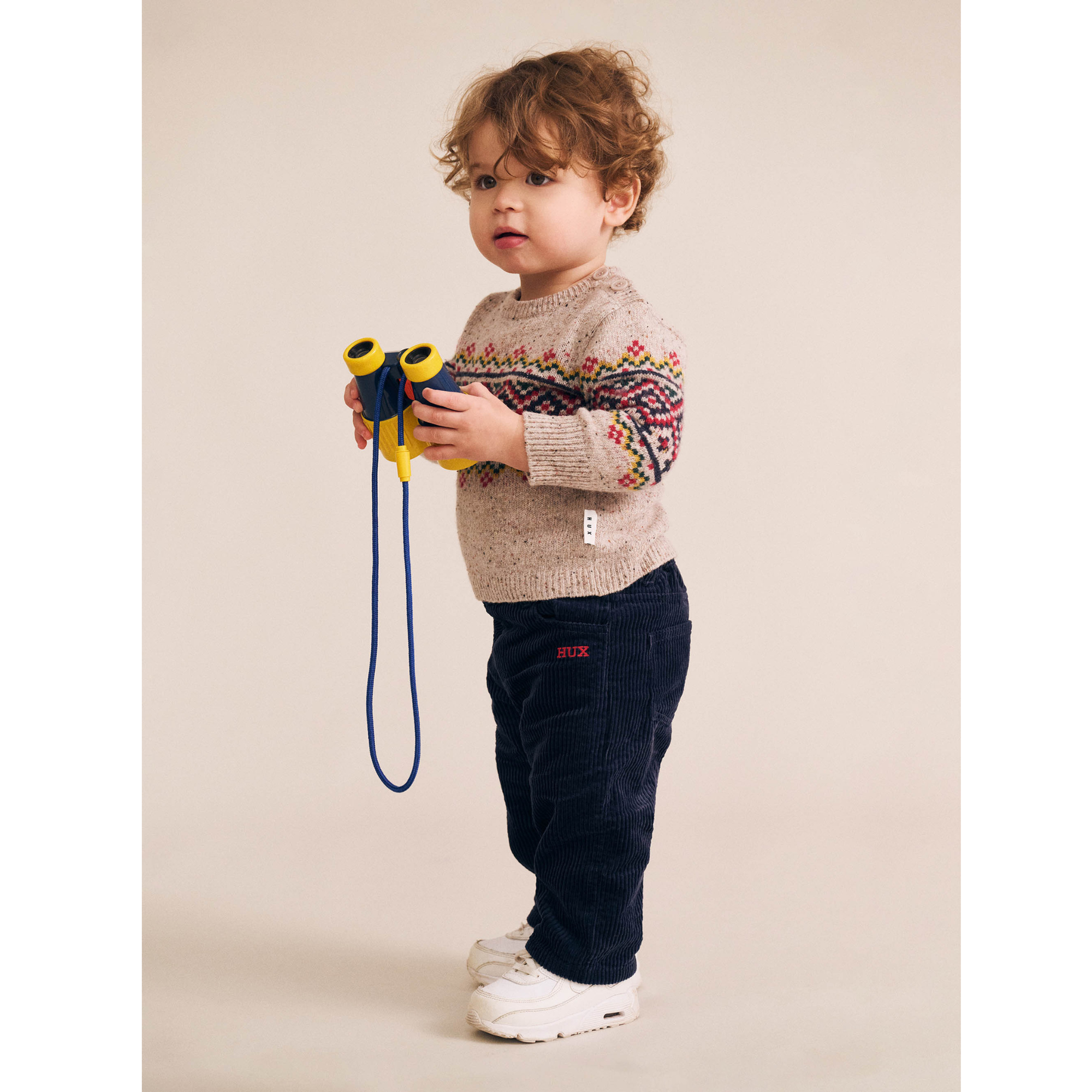 Huxbaby Cord Wide Leg Pant - Cobalt