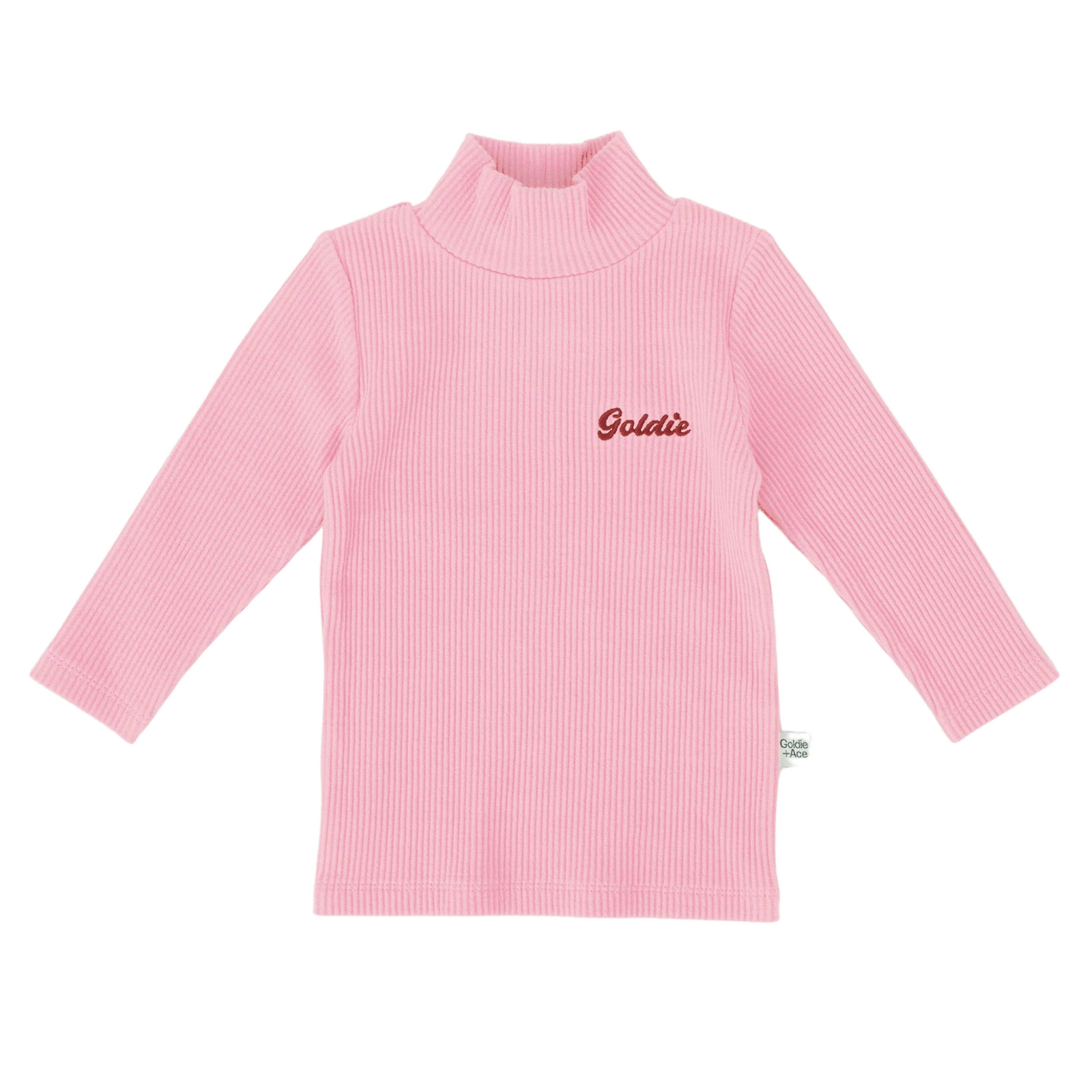 Goldie and Ace Embroidered Rib Skivvy Sweetpea