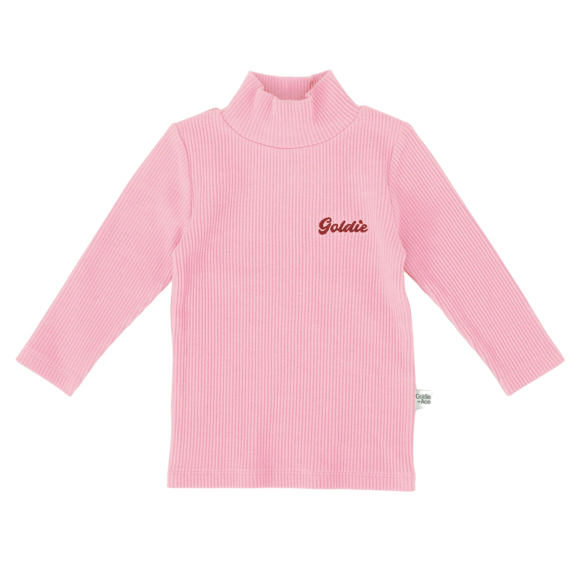 Goldie and Ace Embroidered Rib Skivvy Sweetpea