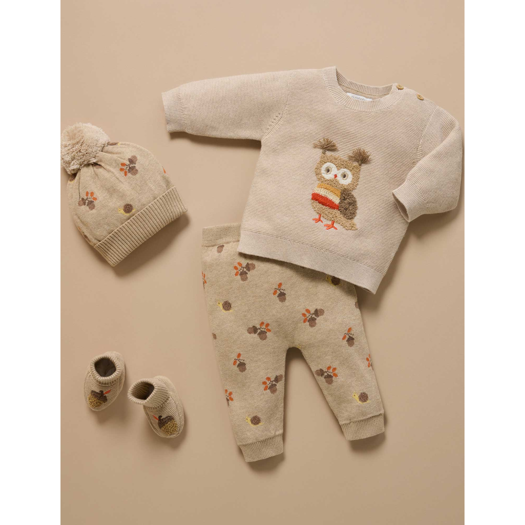 Purebaby Magical Forest Jumper - Oatmeal Melange