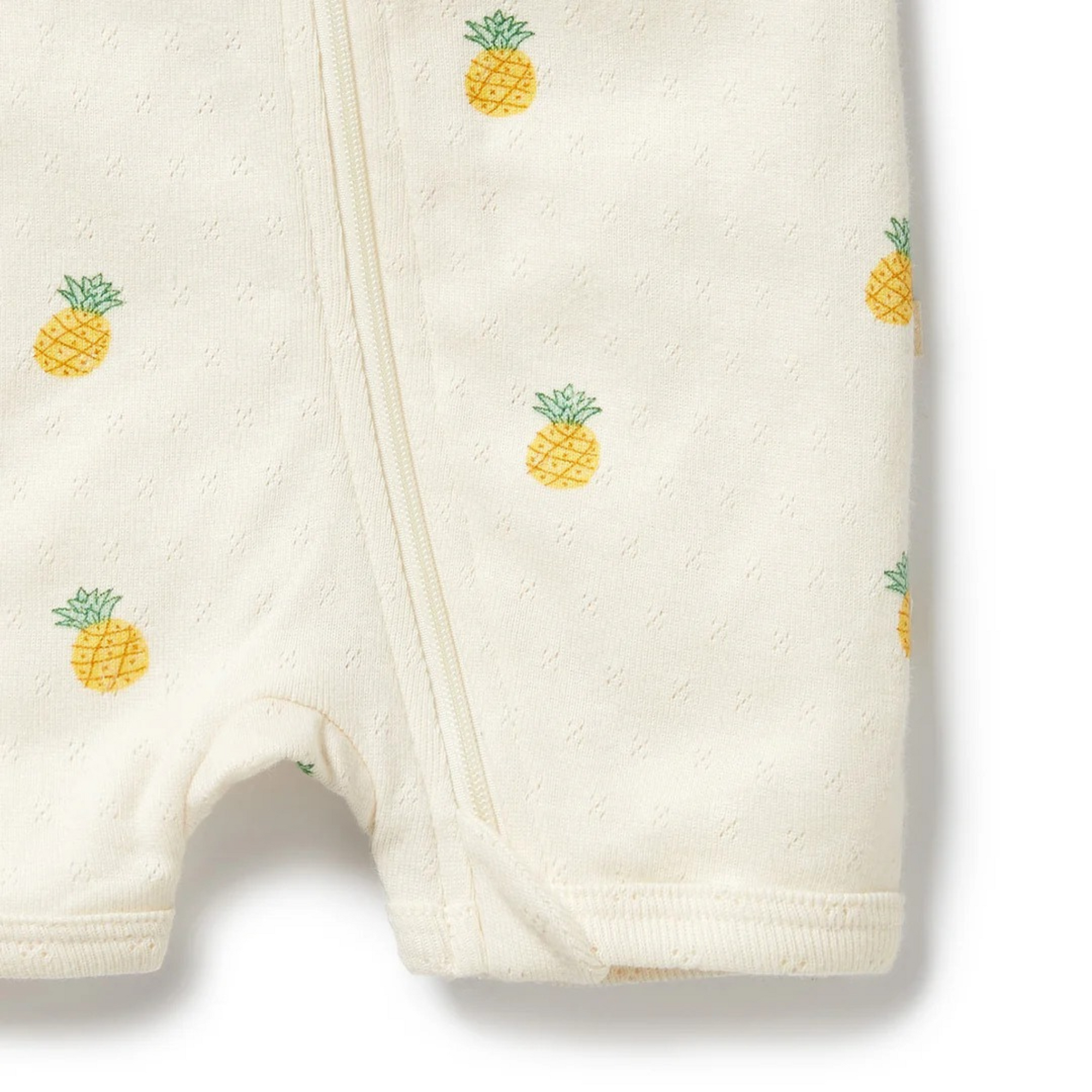 Wilson & Frenchy Piney Pals Organic Pointelle Boyleg Zipsuit - Piney Pals