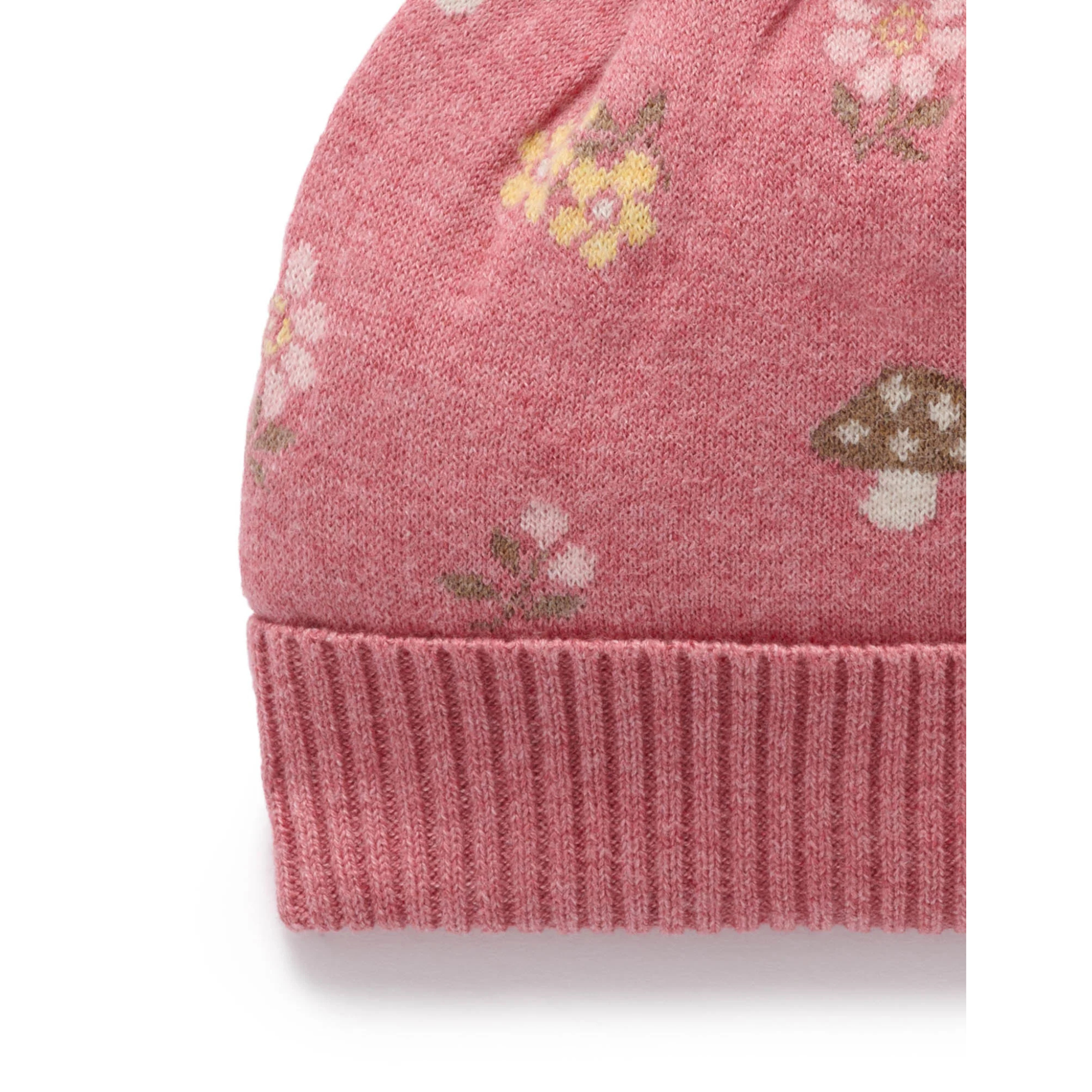 Purebaby Magical Forest Beanie - Toadstool Jaquard