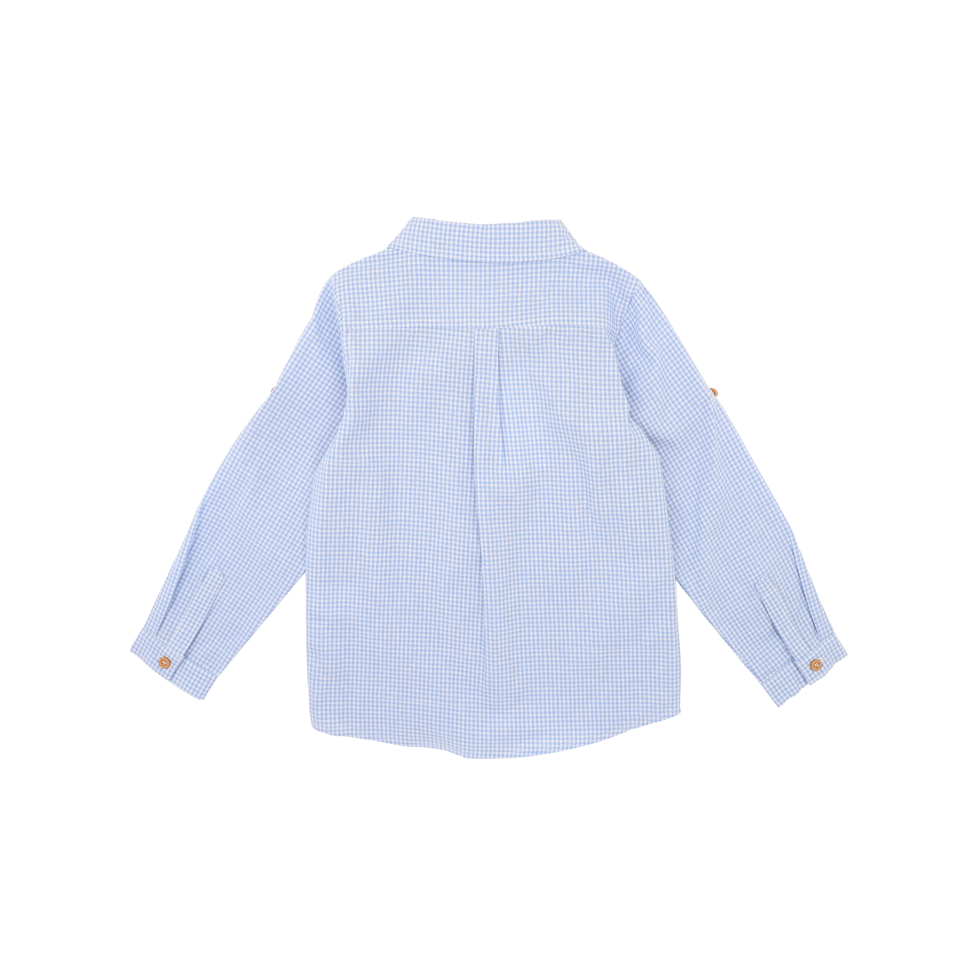 Bebe Jake blue check ls shirt - Sky blue