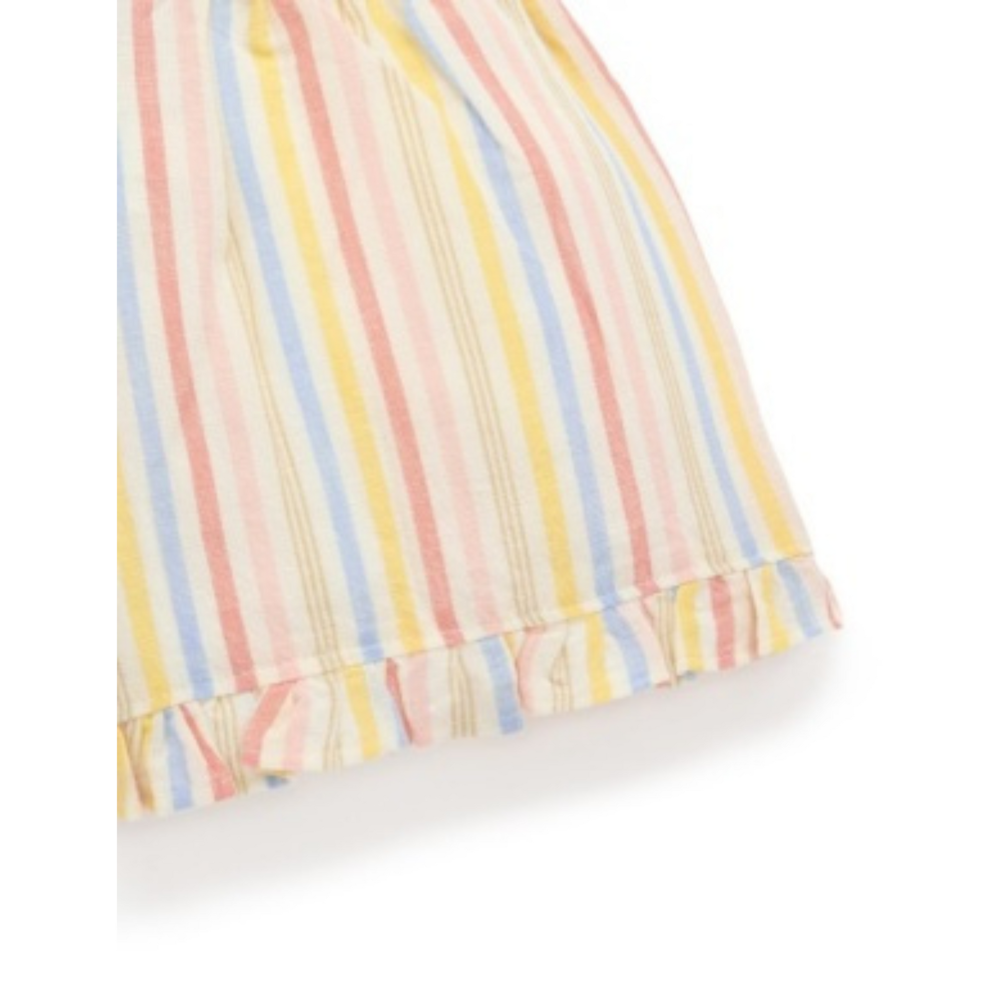 Purebaby Linen Blend Shorts - Fiesta Stripe