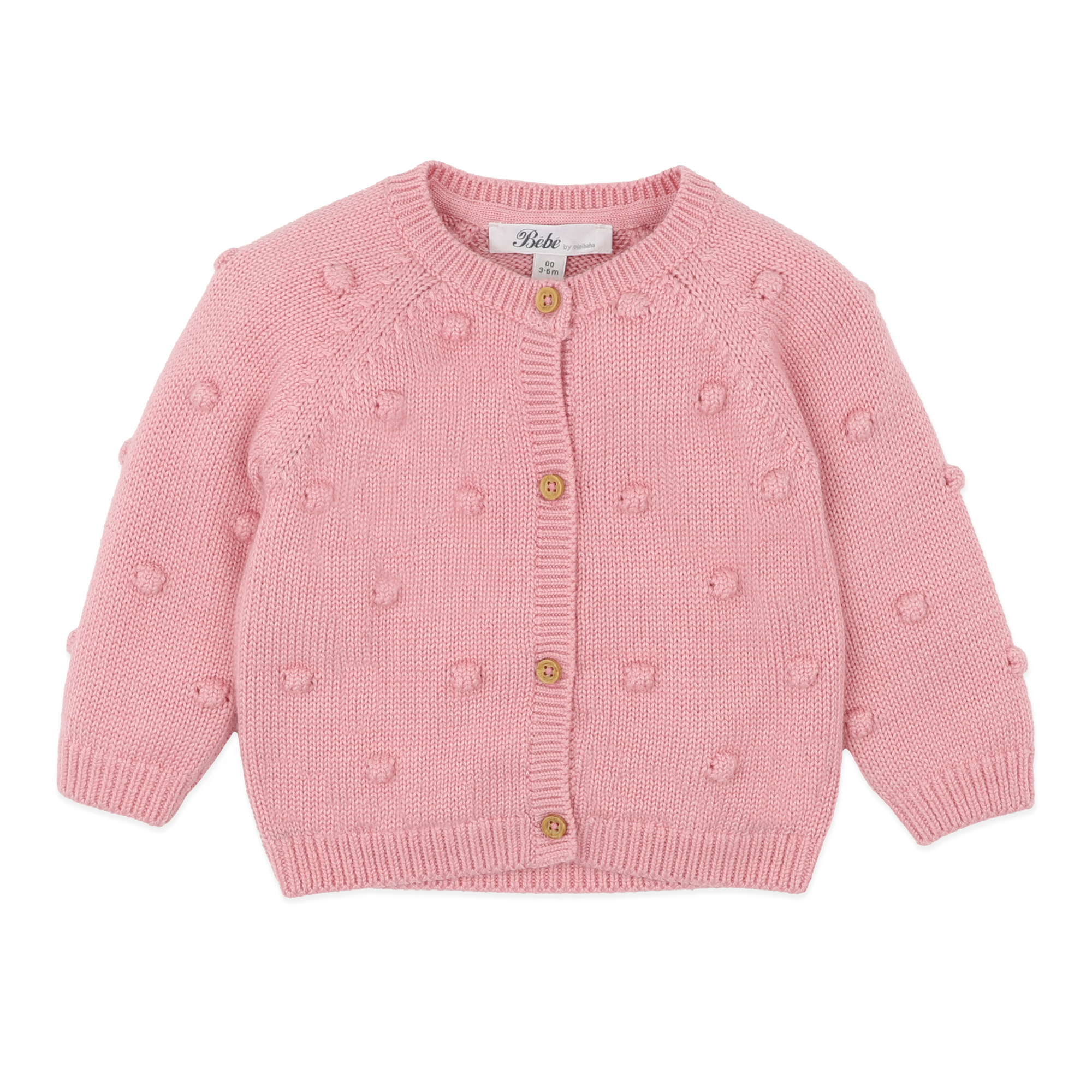Bebe Charlie bobble knitted cardigan - Blossom