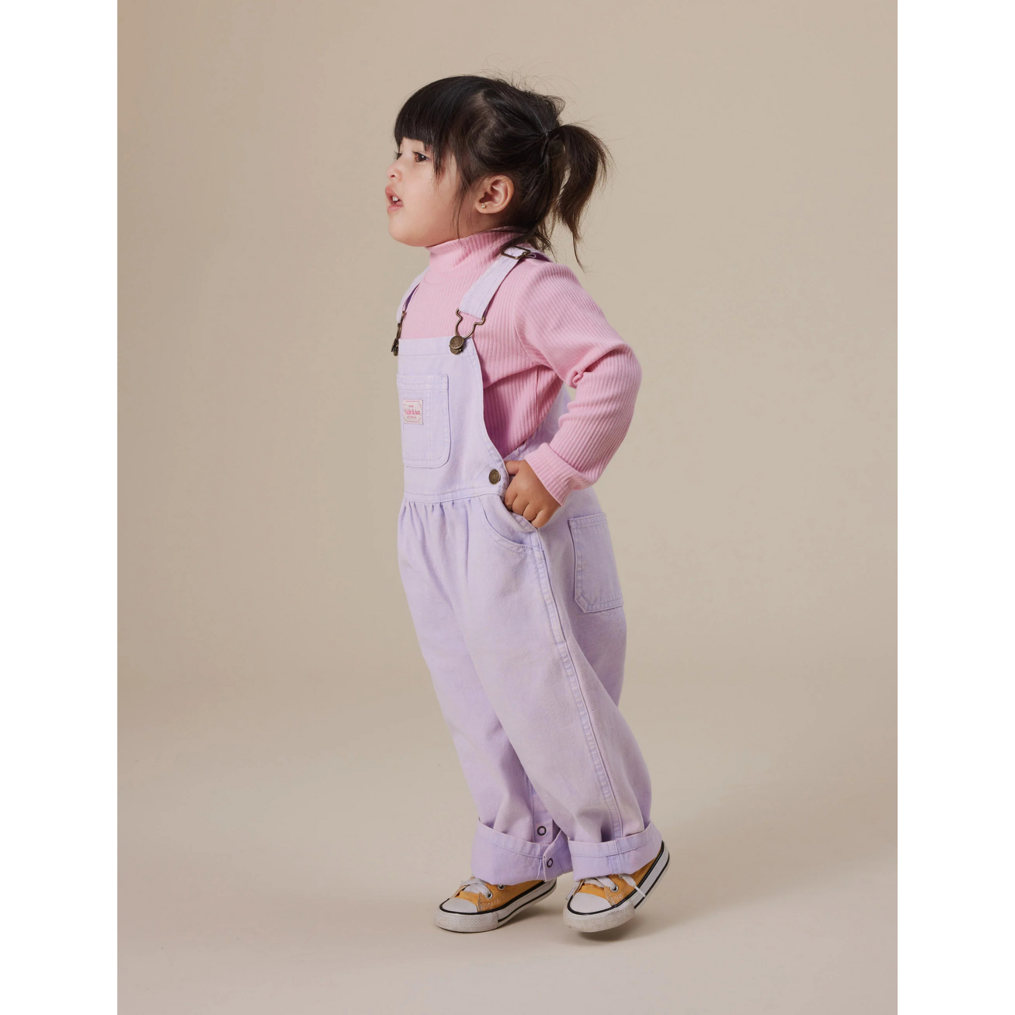 Goldie and Ace Embroidered Rib Skivvy Sweetpea