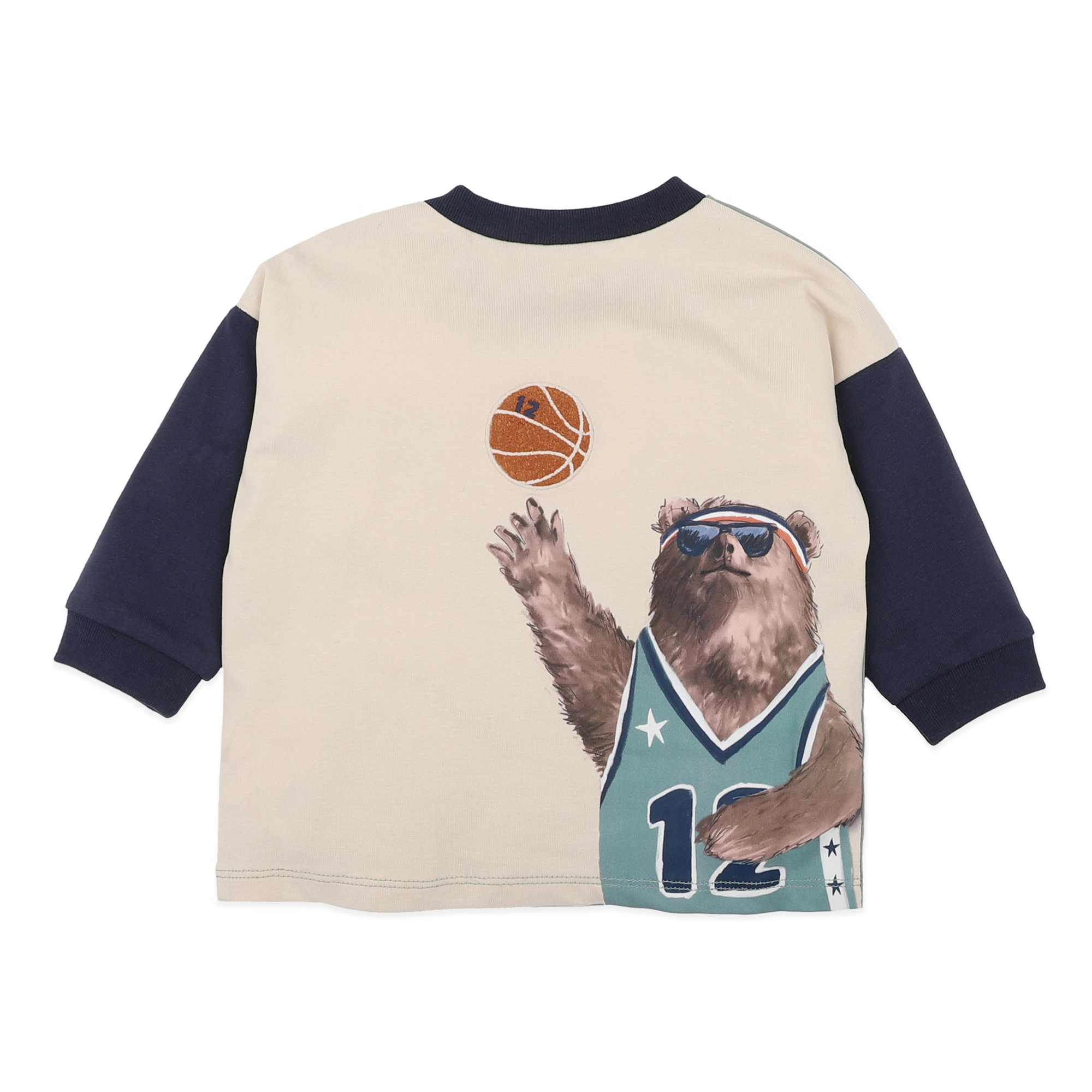 Fox & Finch Wild Side Basketball Long Sleeve Tee - Multi