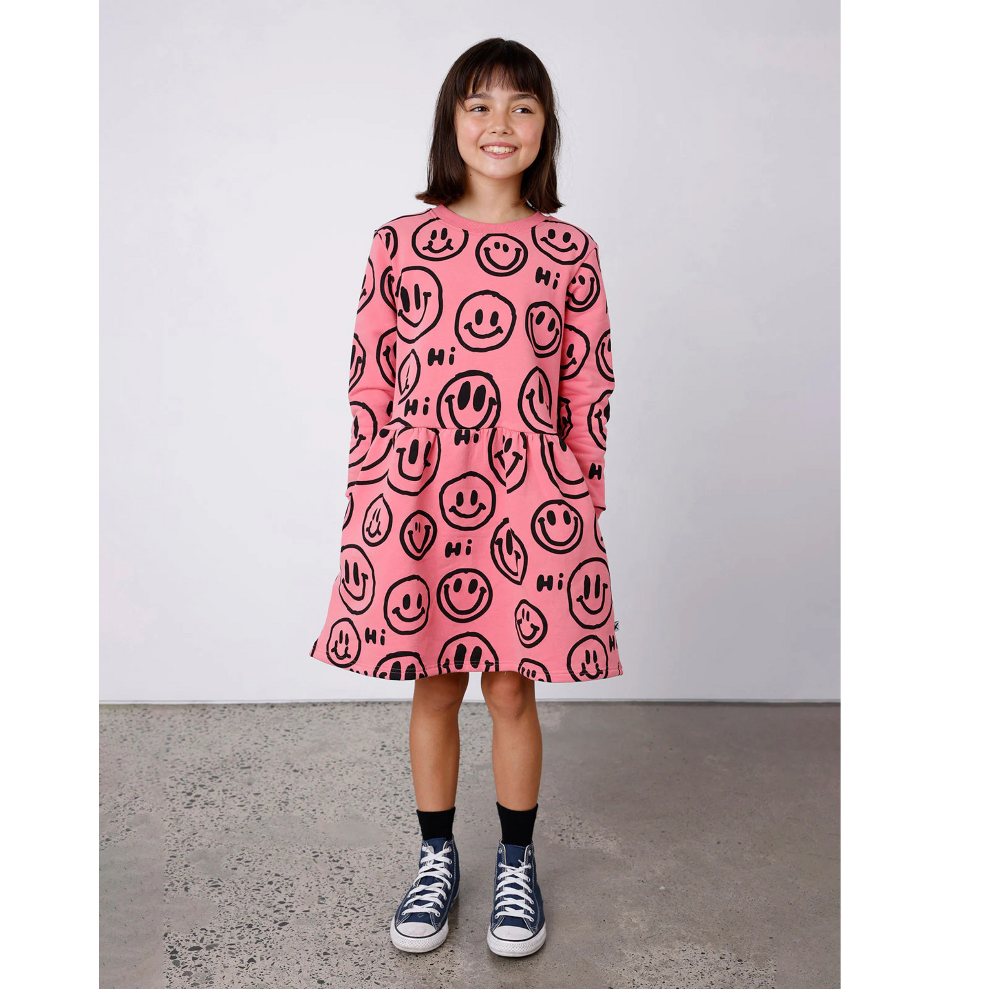 Minti Happy Furry Dress - Pink