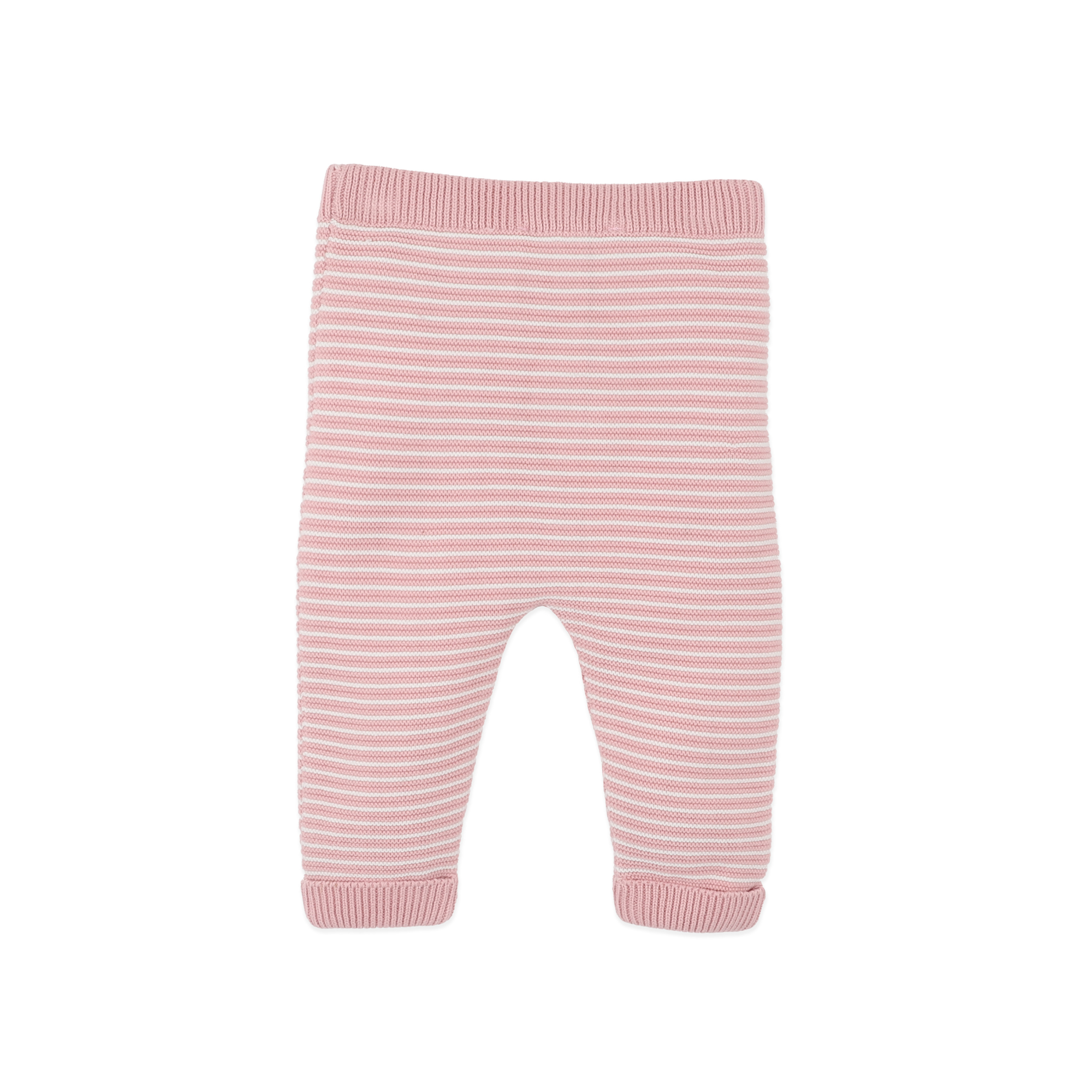 Bebe Fern Stripe organic knitted leggings - Blossom
