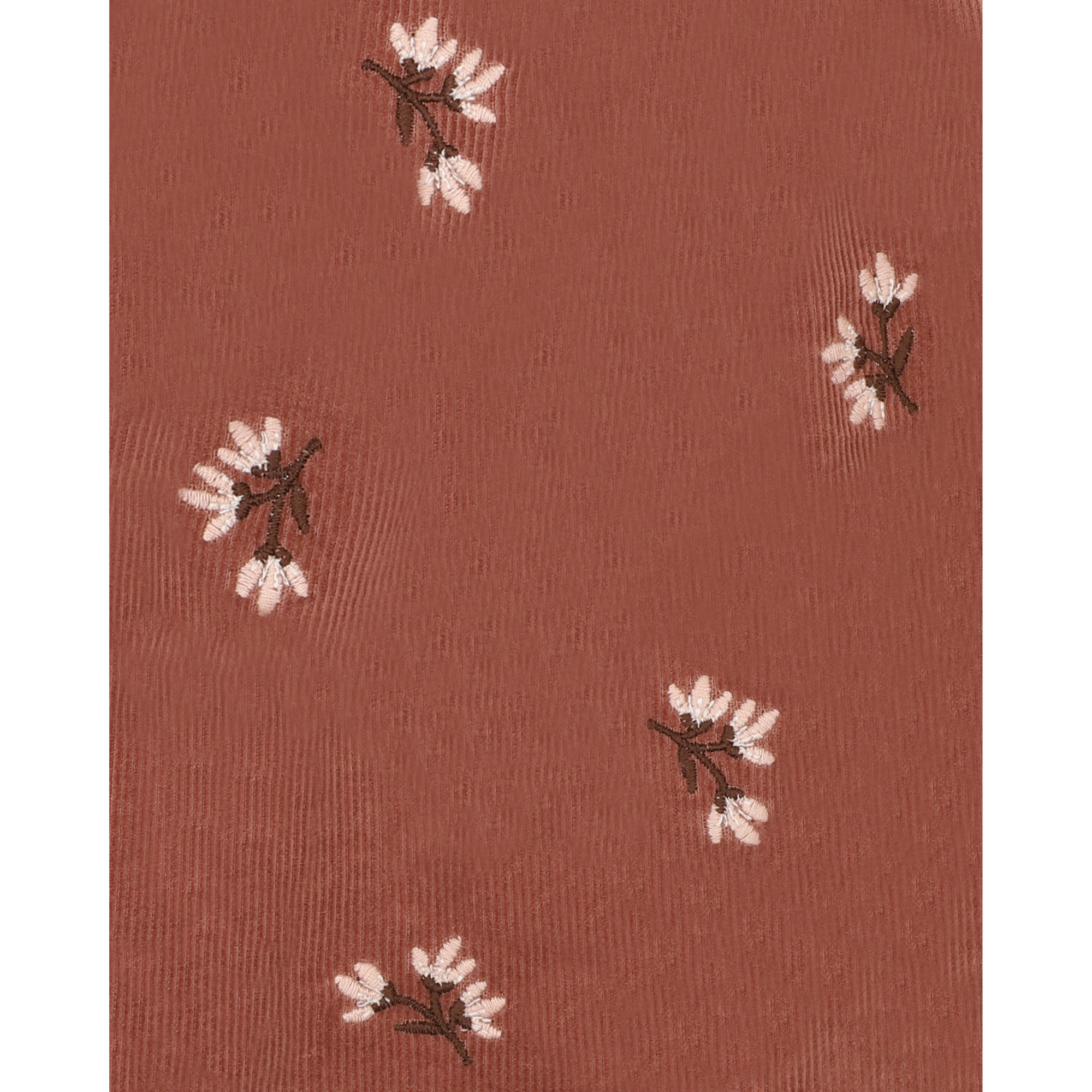 Fox & Finch Wild garden emb. Skirt w shorts - Auburn brown