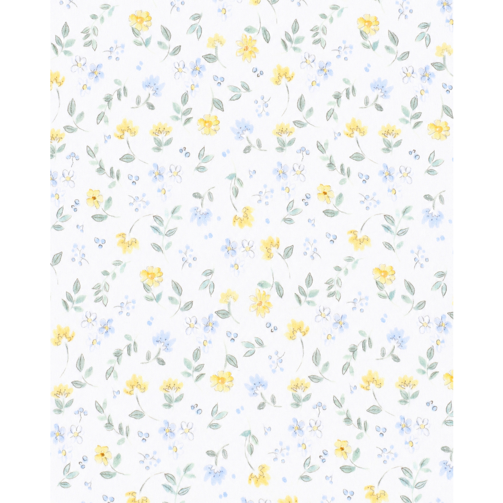 Bébé Libby Organic SS Zip Romper - Floral Print