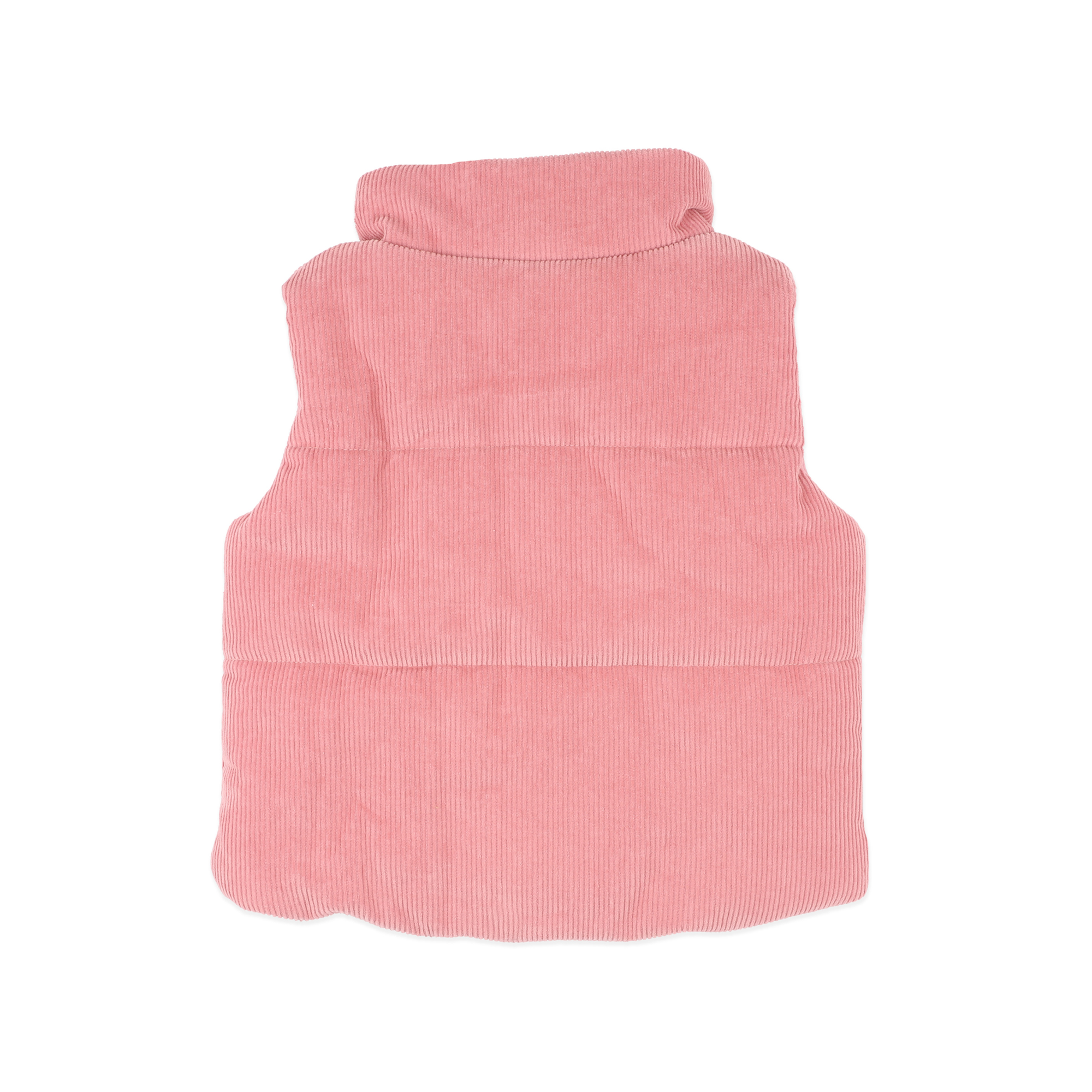 Fox & Finch Wild garden quilted zip up vest - Rose