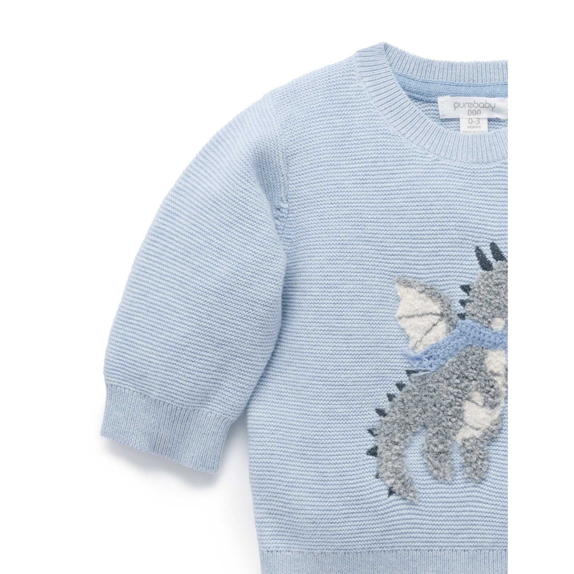 Purebaby Magical Forest Jumper - Ice Melange