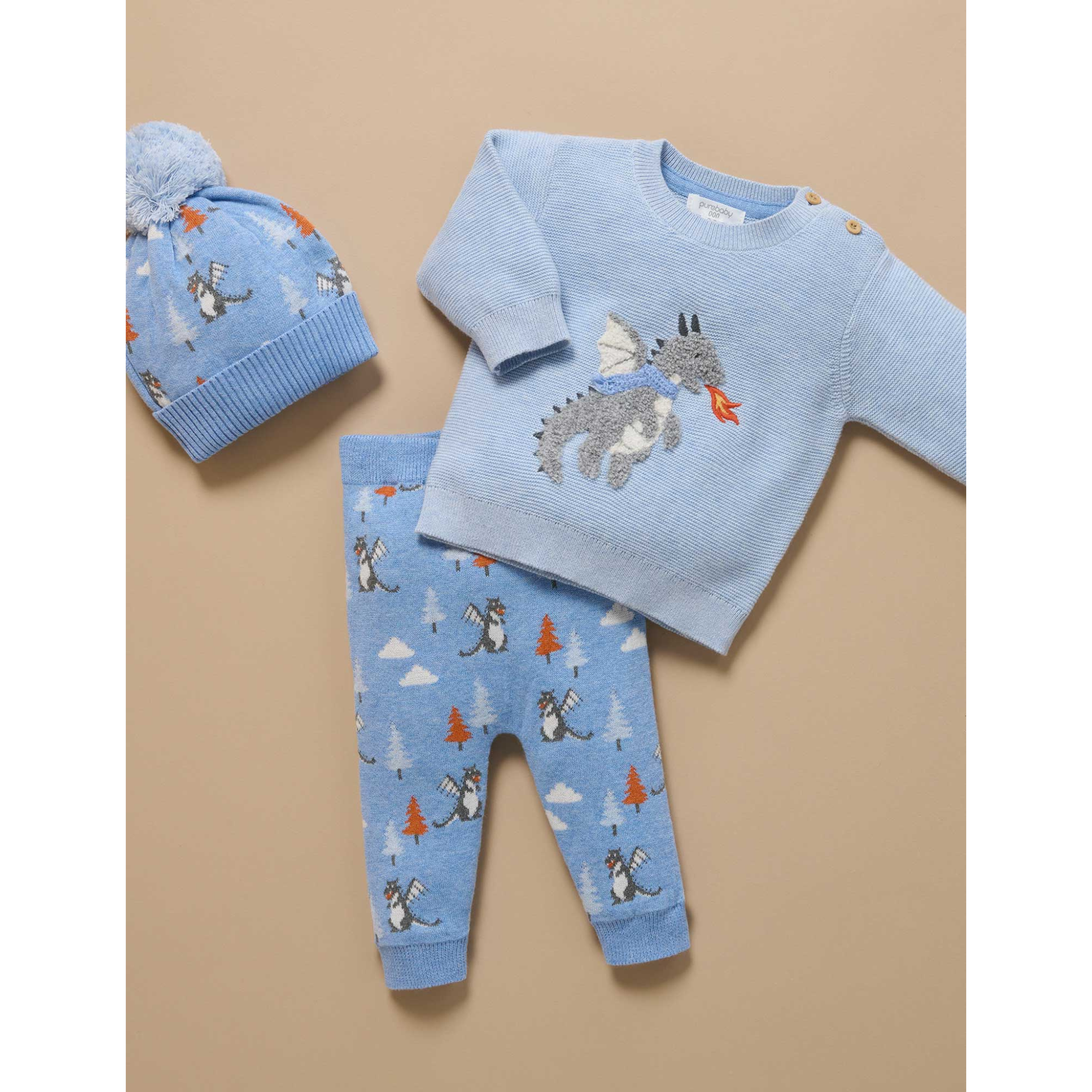 Purebaby Magical Forest Jumper - Ice Melange
