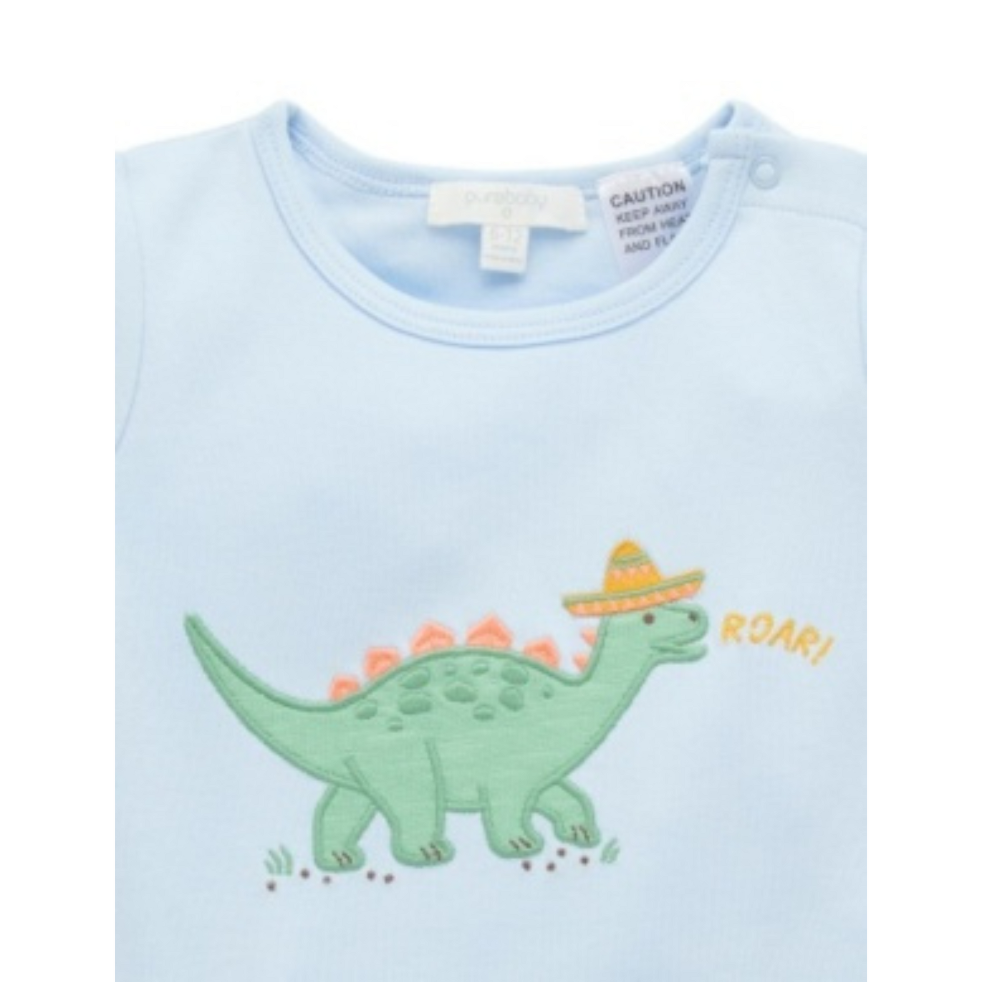 Purebaby Short PJ Set - Desert Dinosaurs