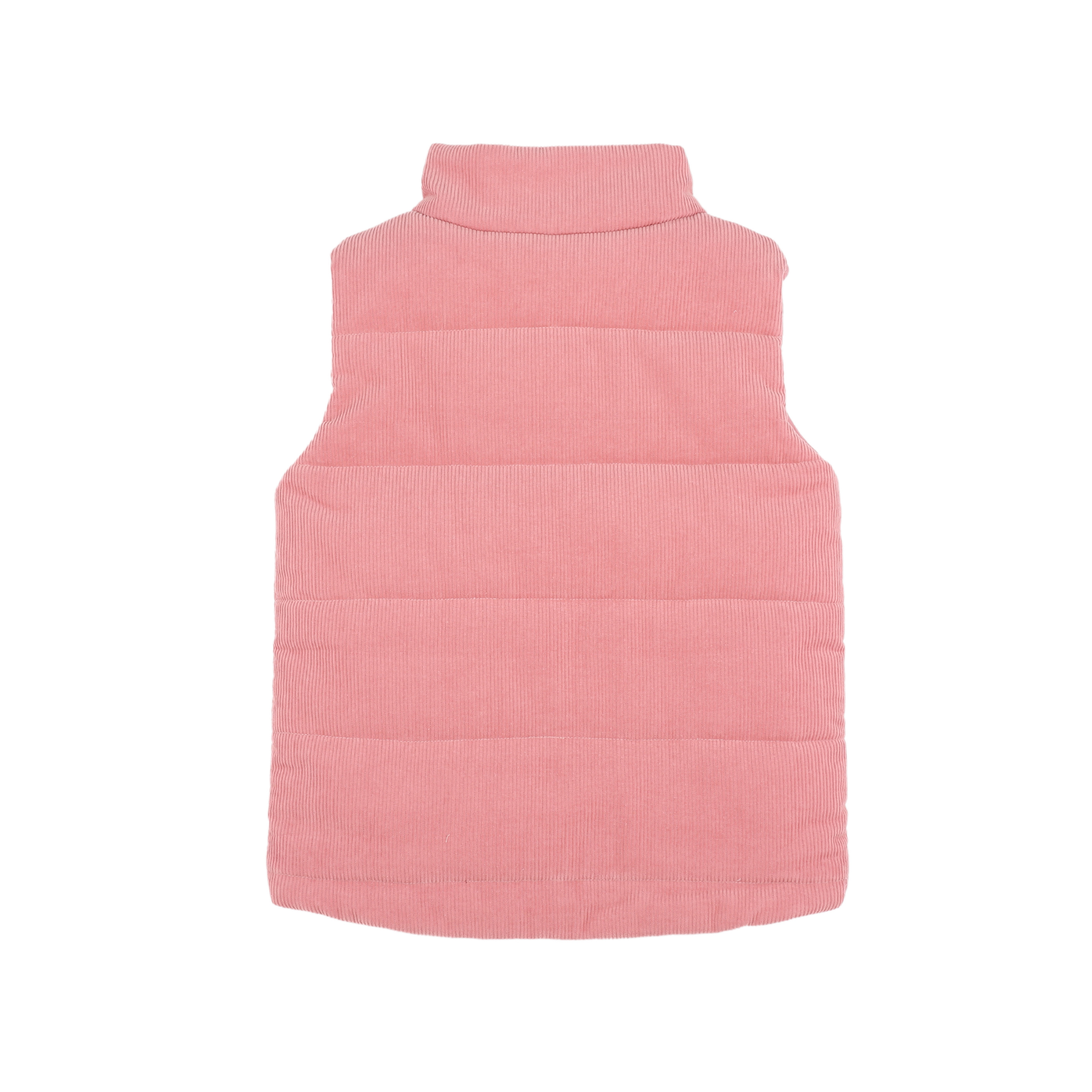 Fox & Finch Wild garden quilted zip up vest - Rose