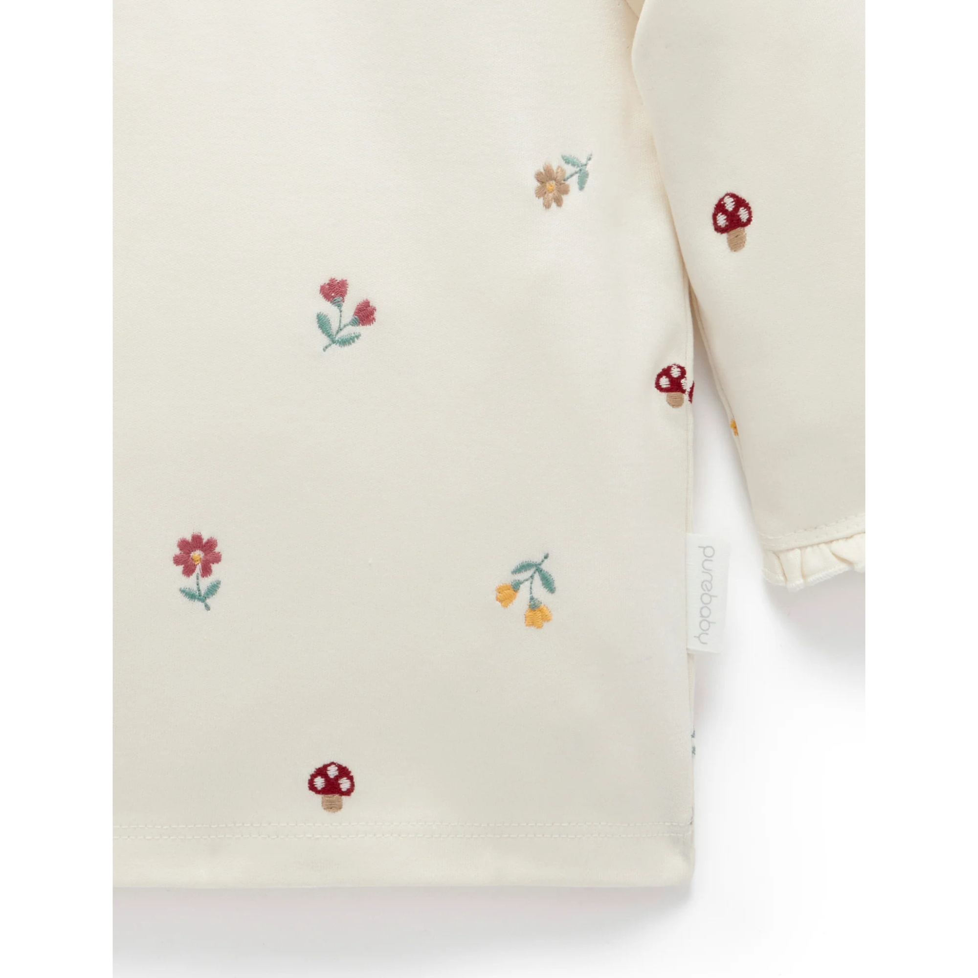 Purebaby Broderie Layering Top - Forest Broderie