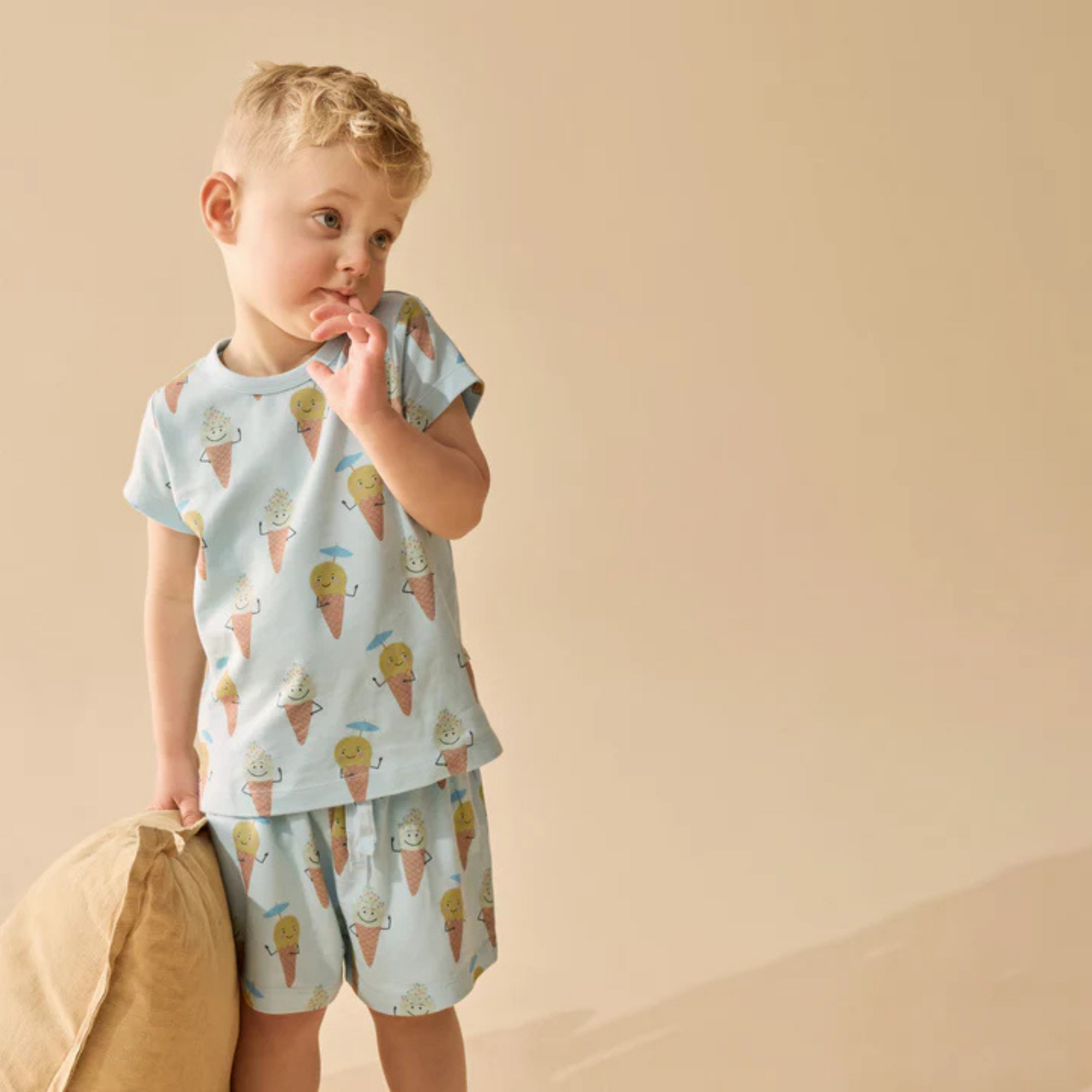 Wilson & Frenchy Frosty Friends Organic Short Sleeved Pyjamas - Frosty Friends