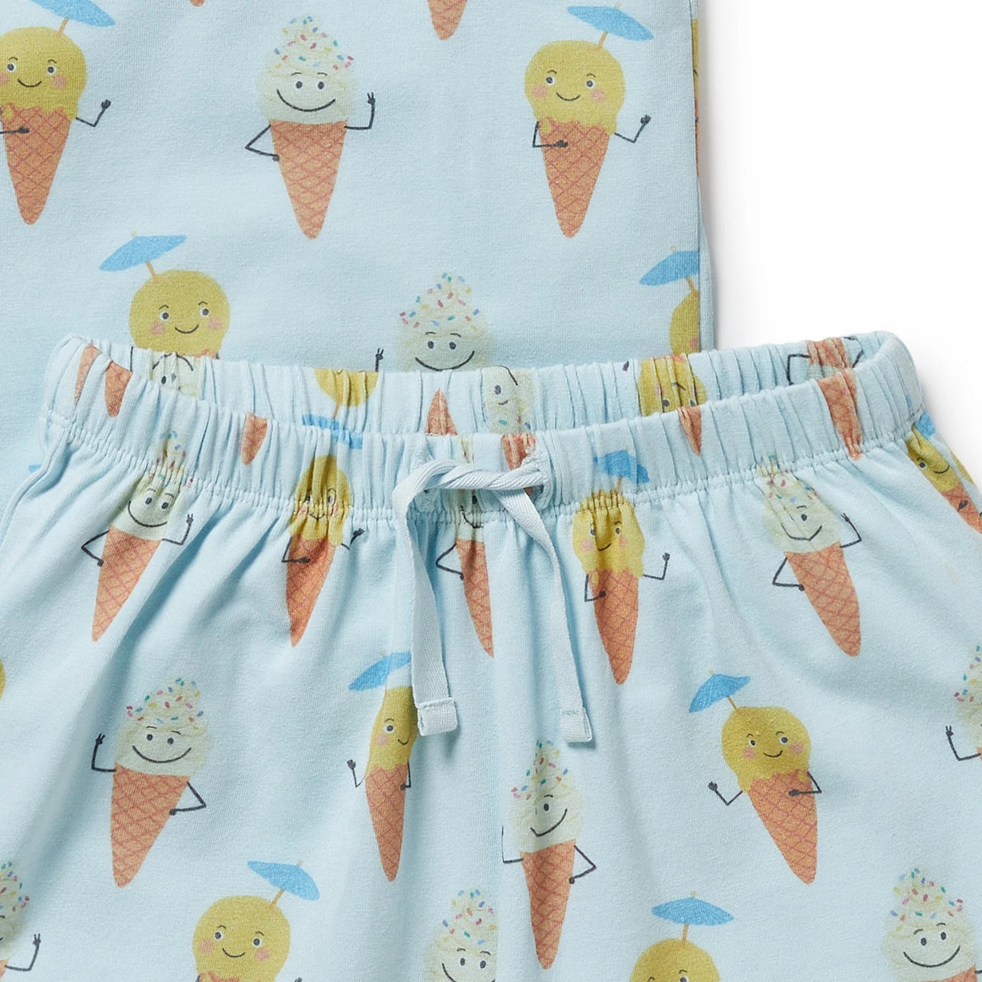 Wilson & Frenchy Frosty Friends Organic Short Sleeved Pyjamas - Frosty Friends