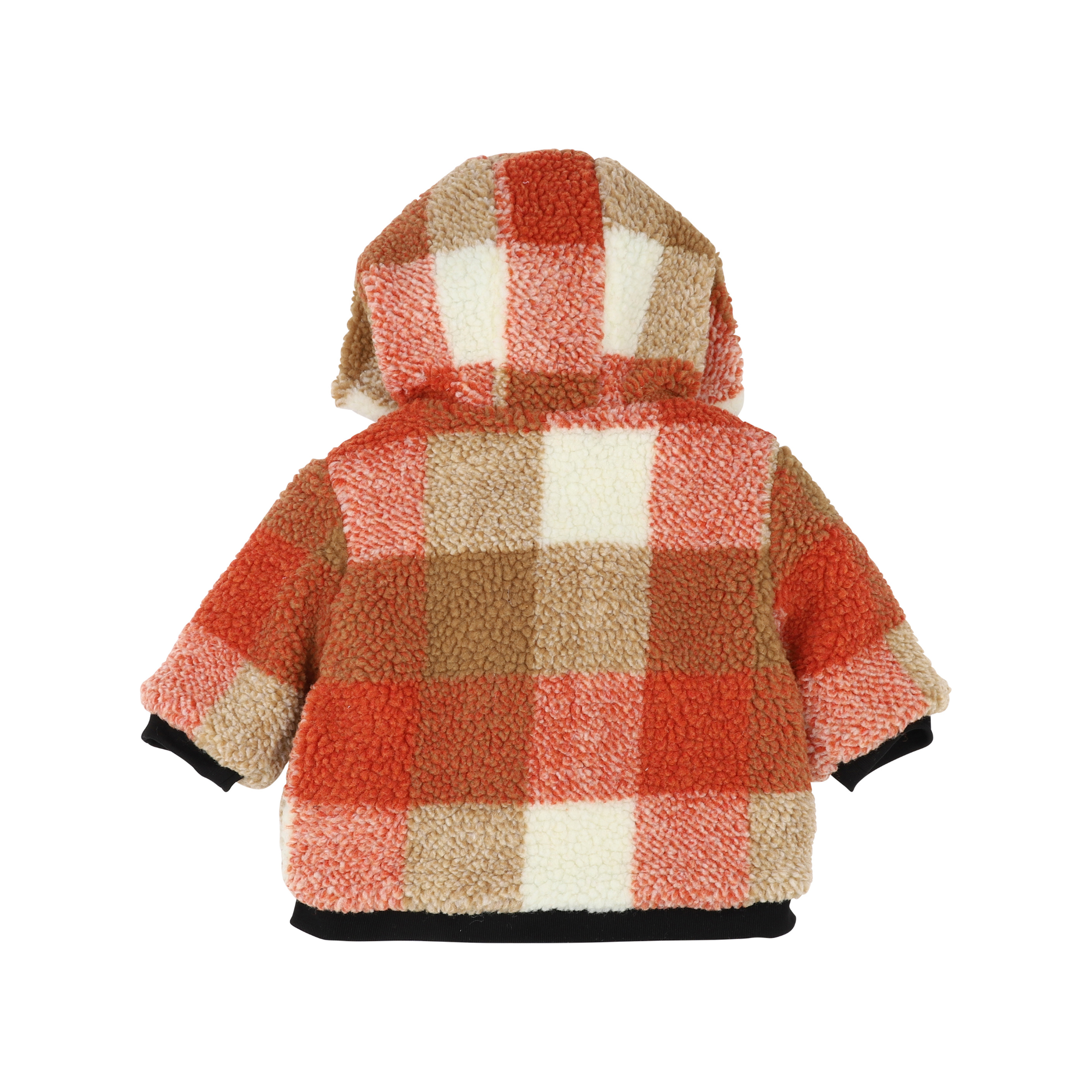 Fox & Finch Mr fox sherpa check jacket - Rust check