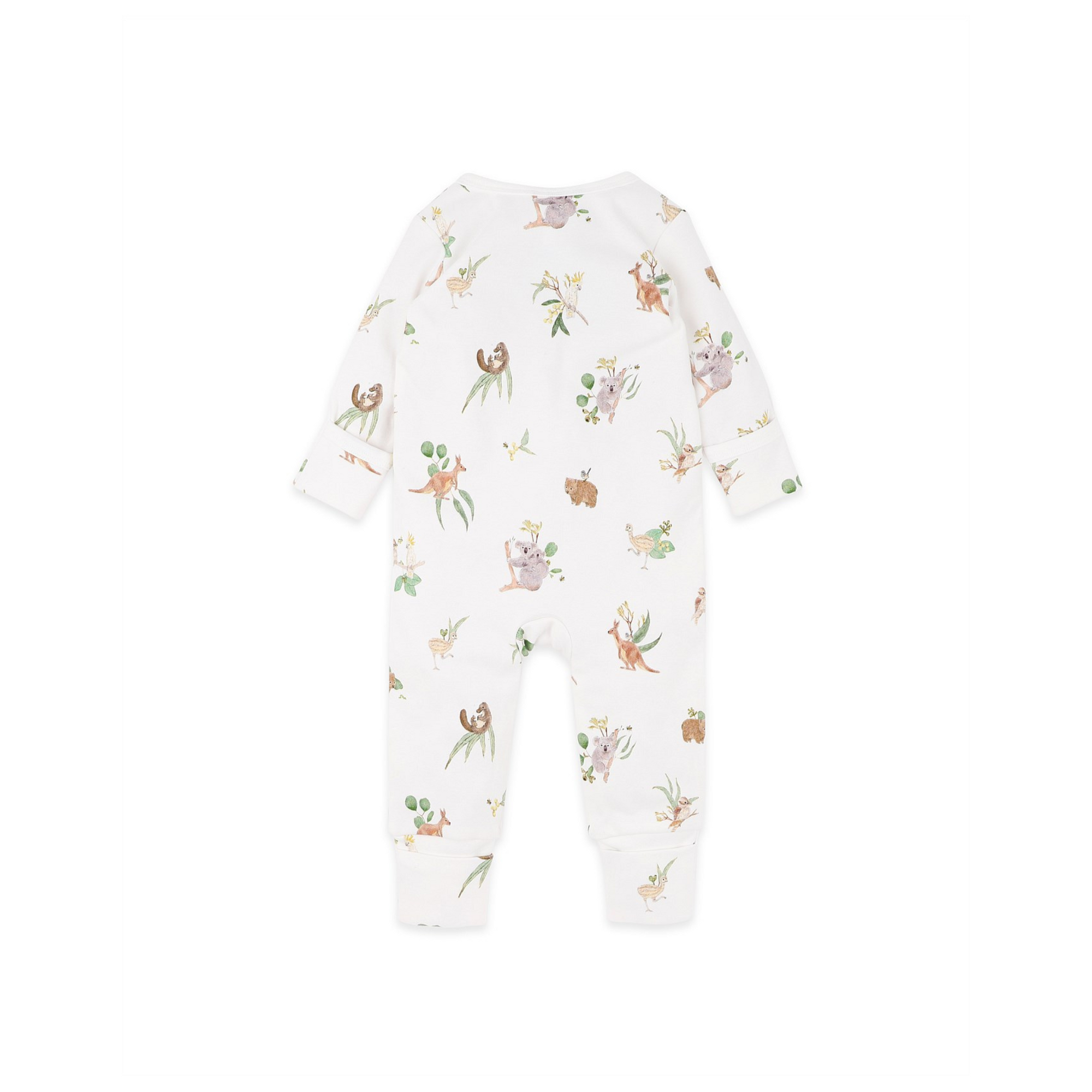 Bebe Australiana Organic Ls Zipsuit - Australiana Print