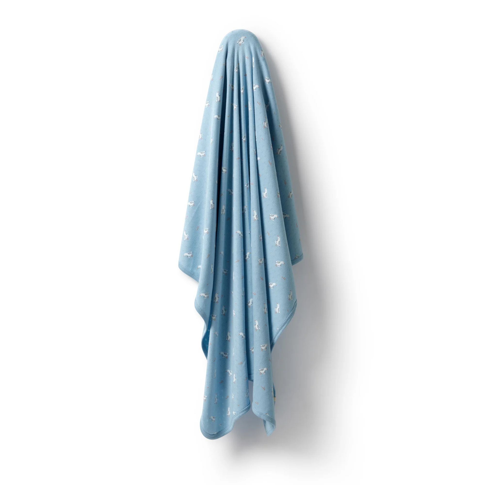 Wilson & Frenchy Sunny Seagulls Organic Pointelle Bunny Rug - Sunny Seagulls