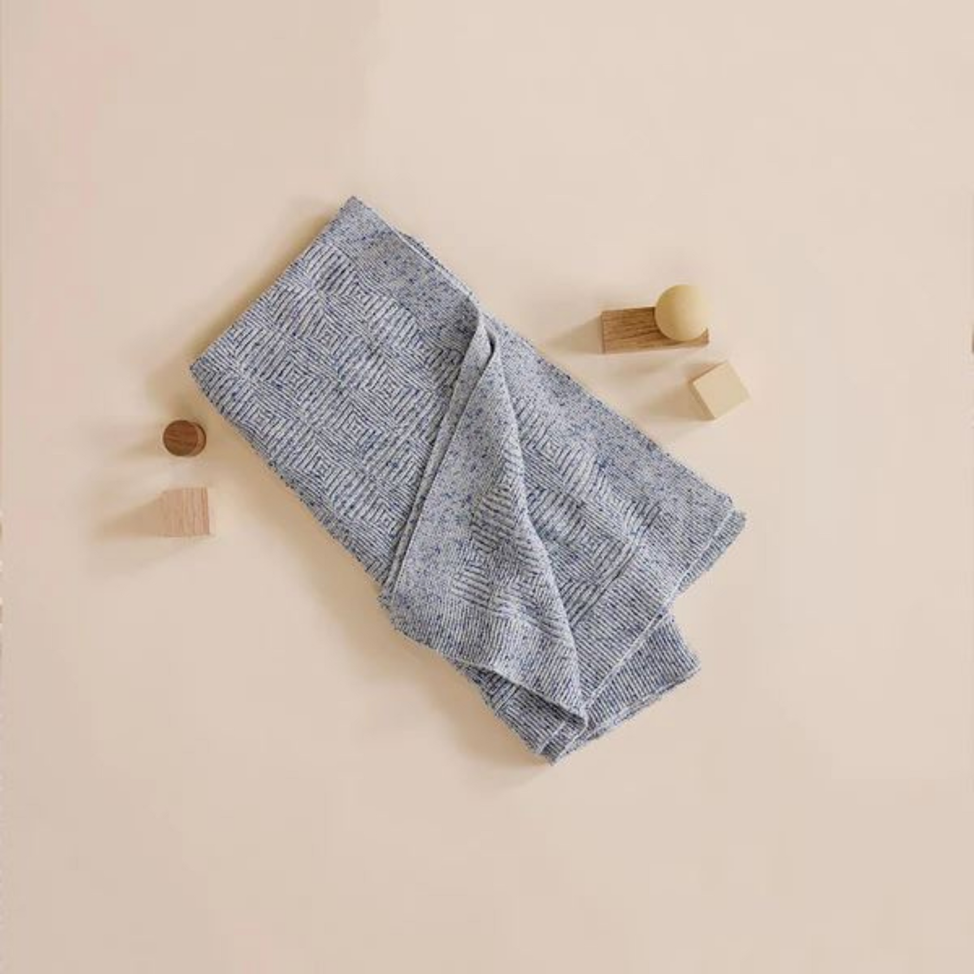 Wilson & Frenchy Knitted Jacquard Blanket - Rain Drop Fleck