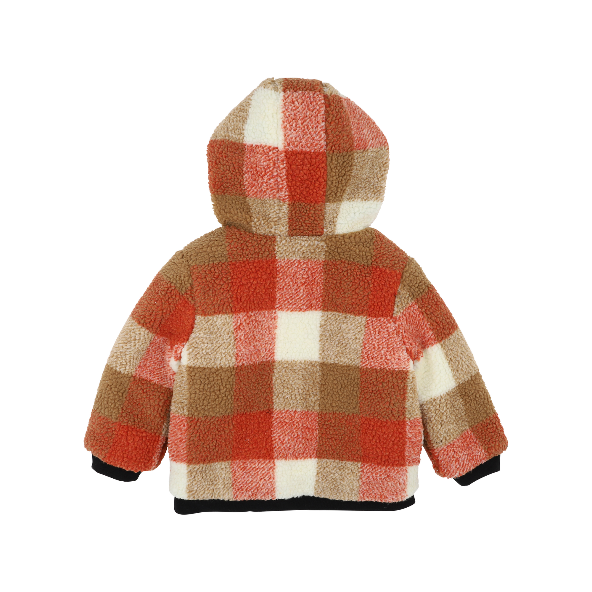 Fox & Finch Mr fox sherpa check jacket - Rust check