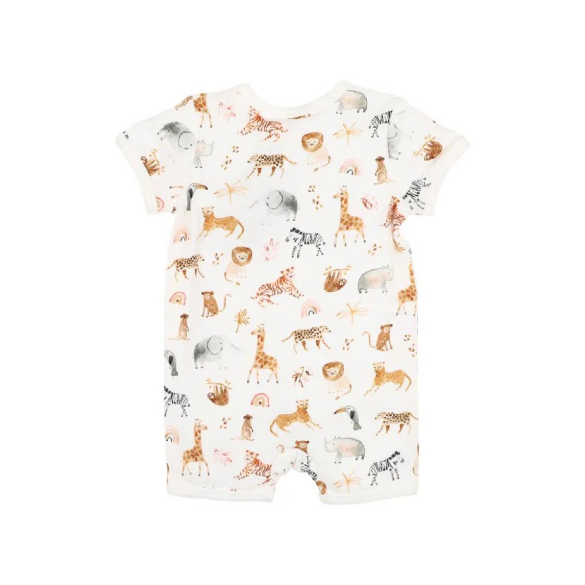 Bebe Billie Organic Ss Zipsuit - Billie Print