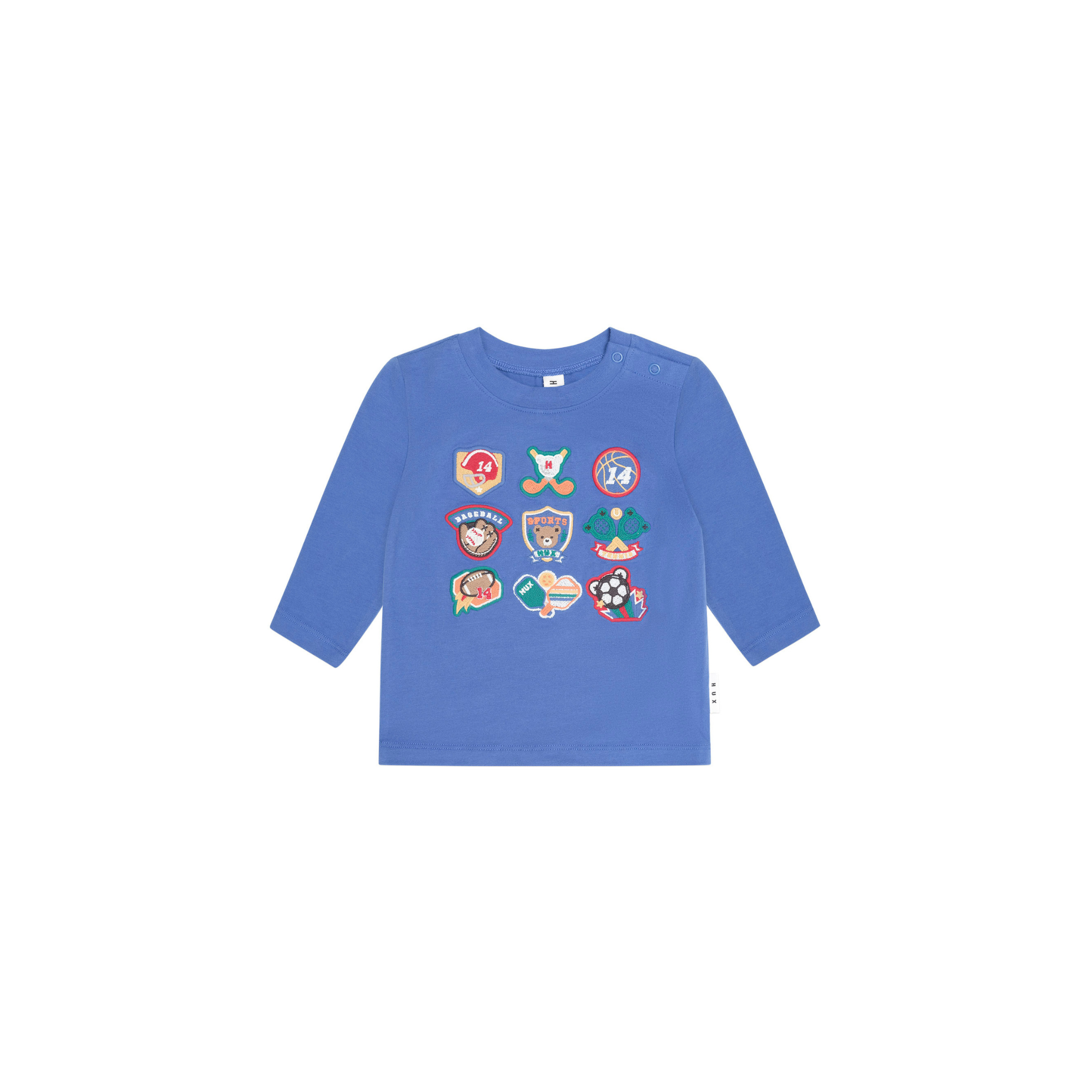 Huxbaby Vintage Sport Hux Embroidered Tee - Cobalt
