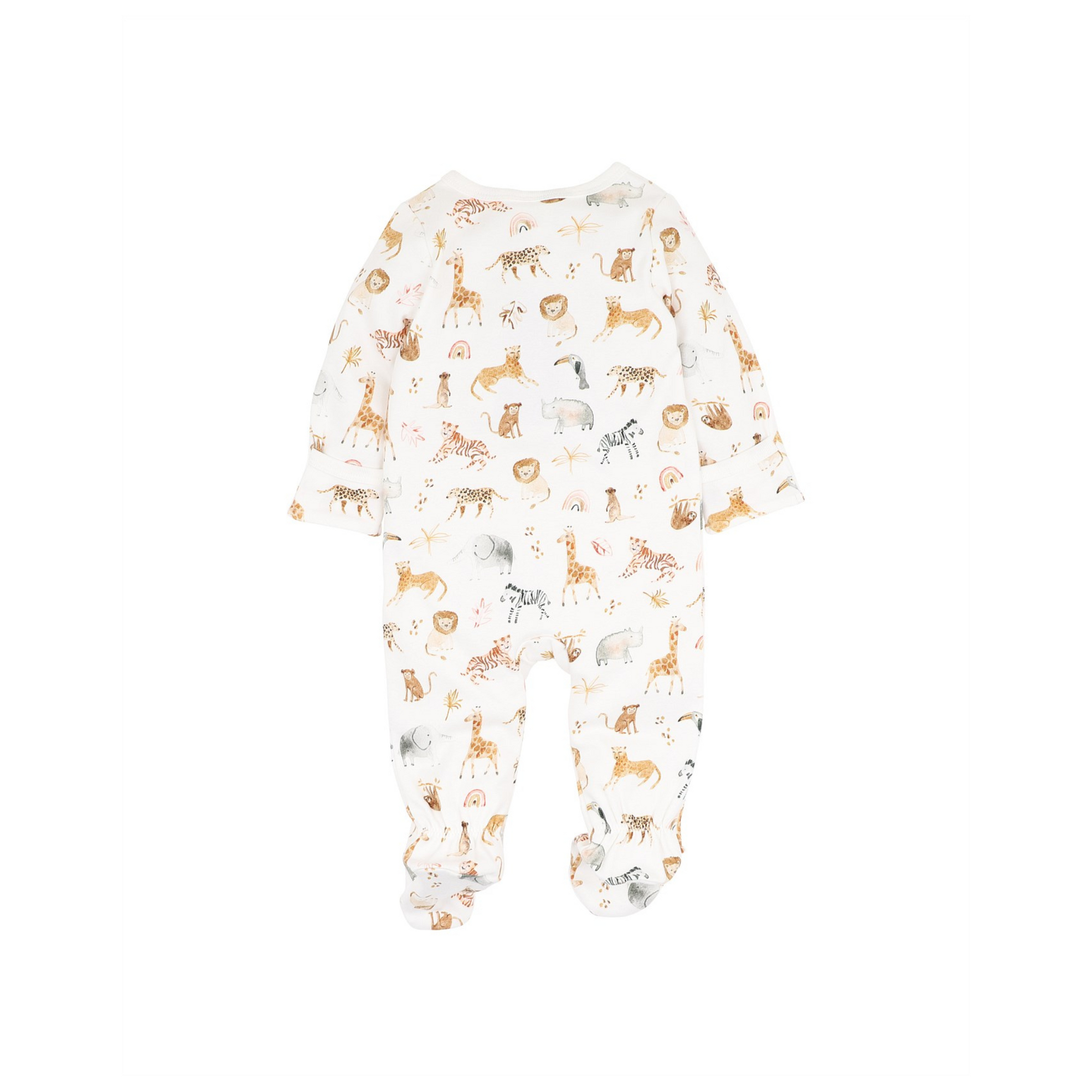 Bebe Billie Organic Ls Zipsuit - Billie Print