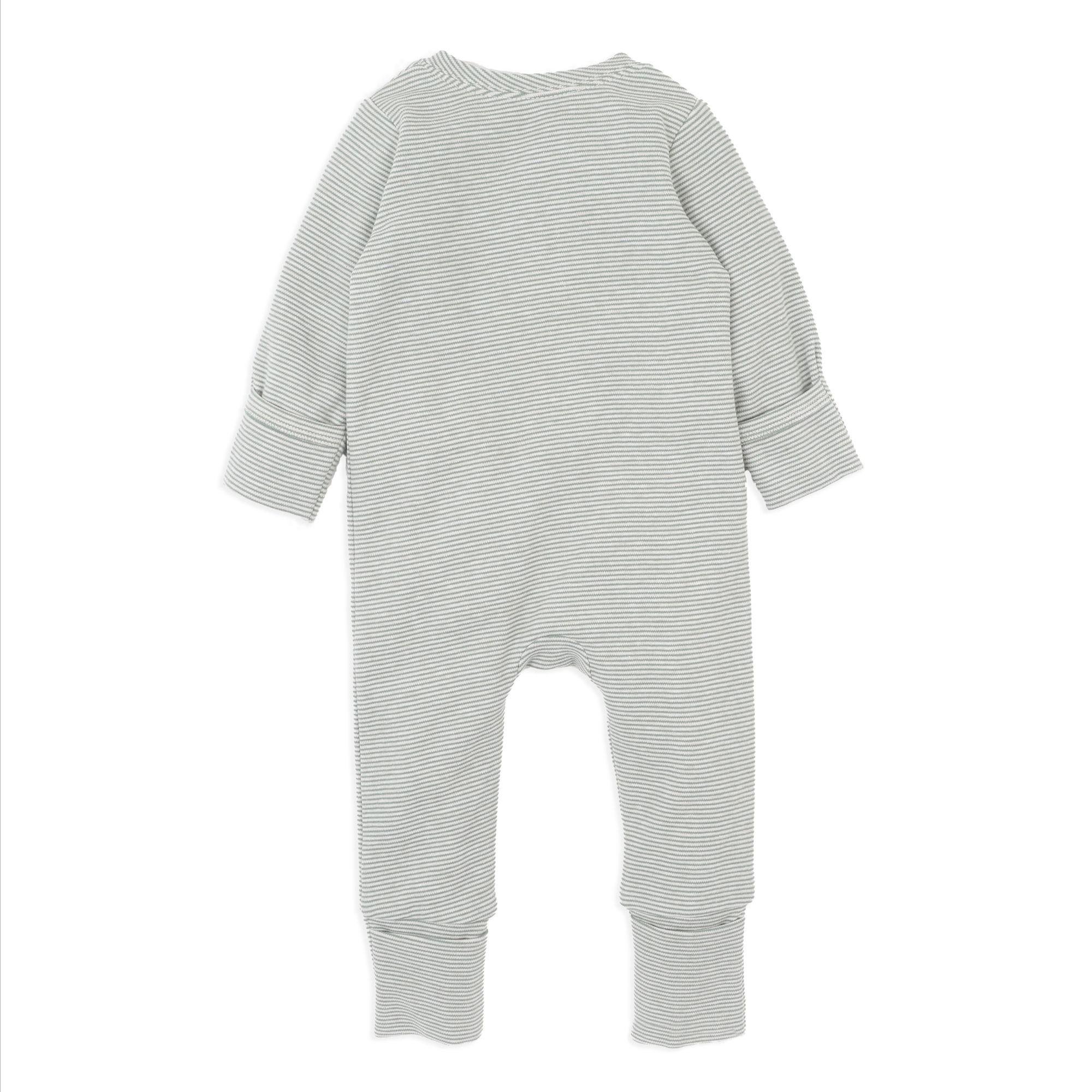 Bebe Otto Stripe Organic Long Sleeve Zipsuit - Otto Stripe