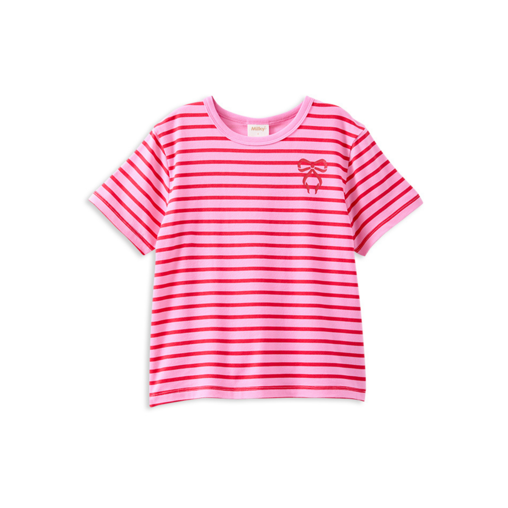 Milky Red Stripe Tee