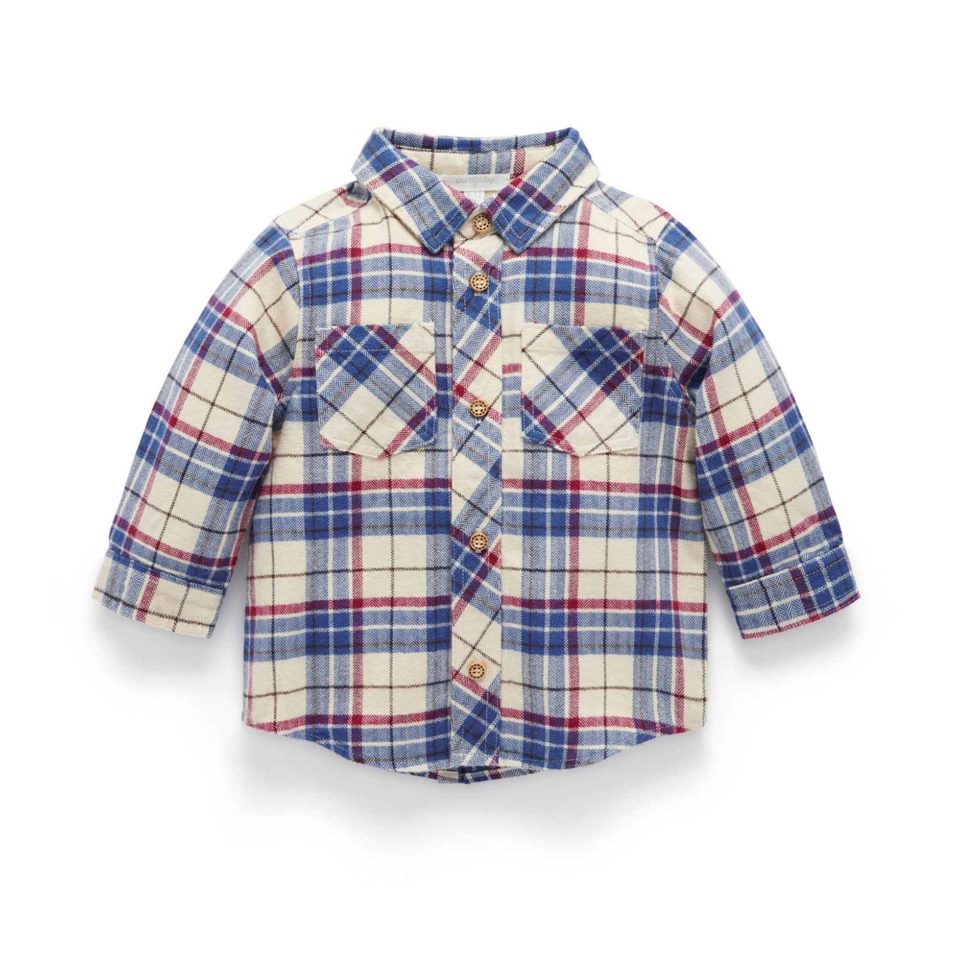Purebaby Check Shirt - Woodland Check