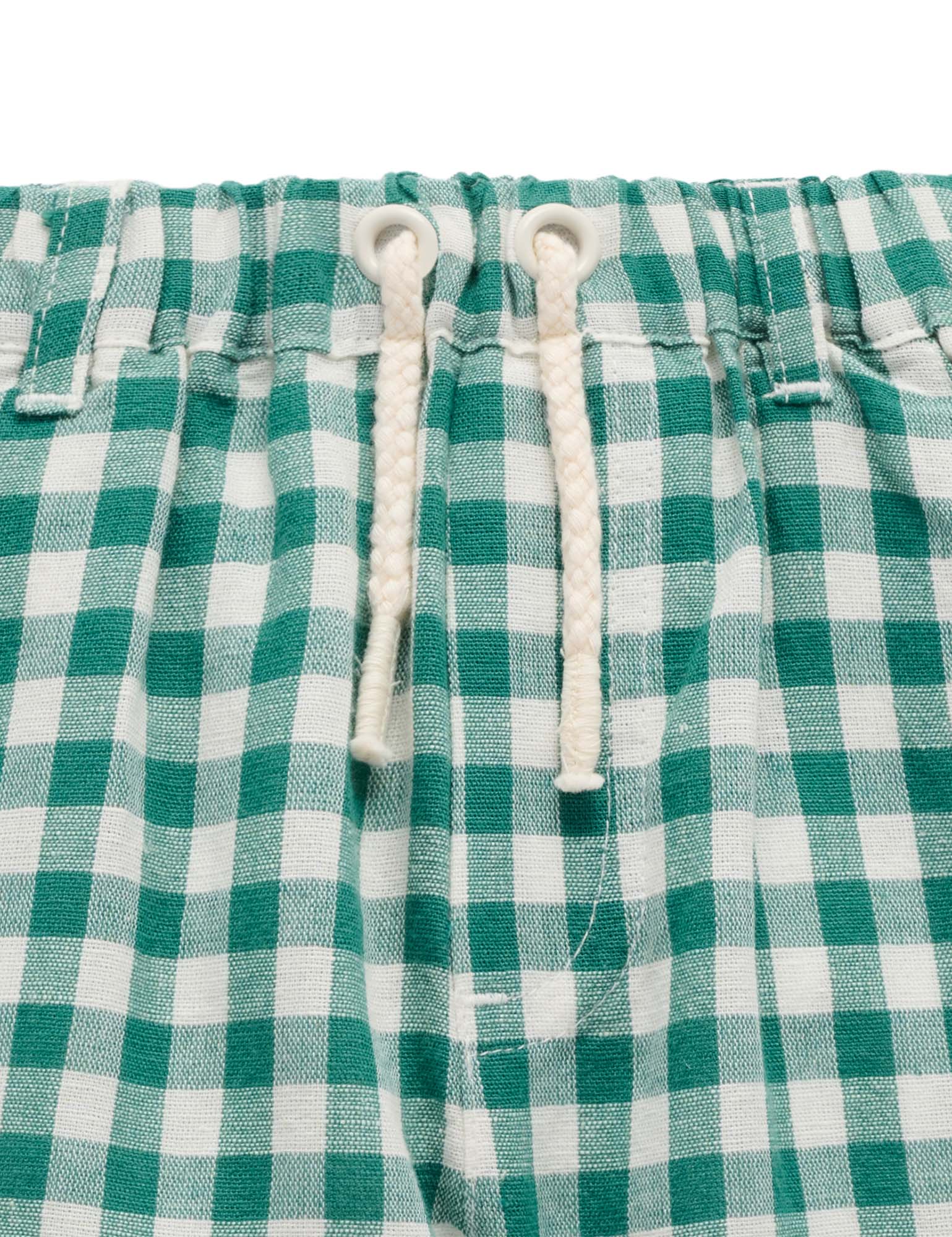Purebaby Gingham shorts- Coriander