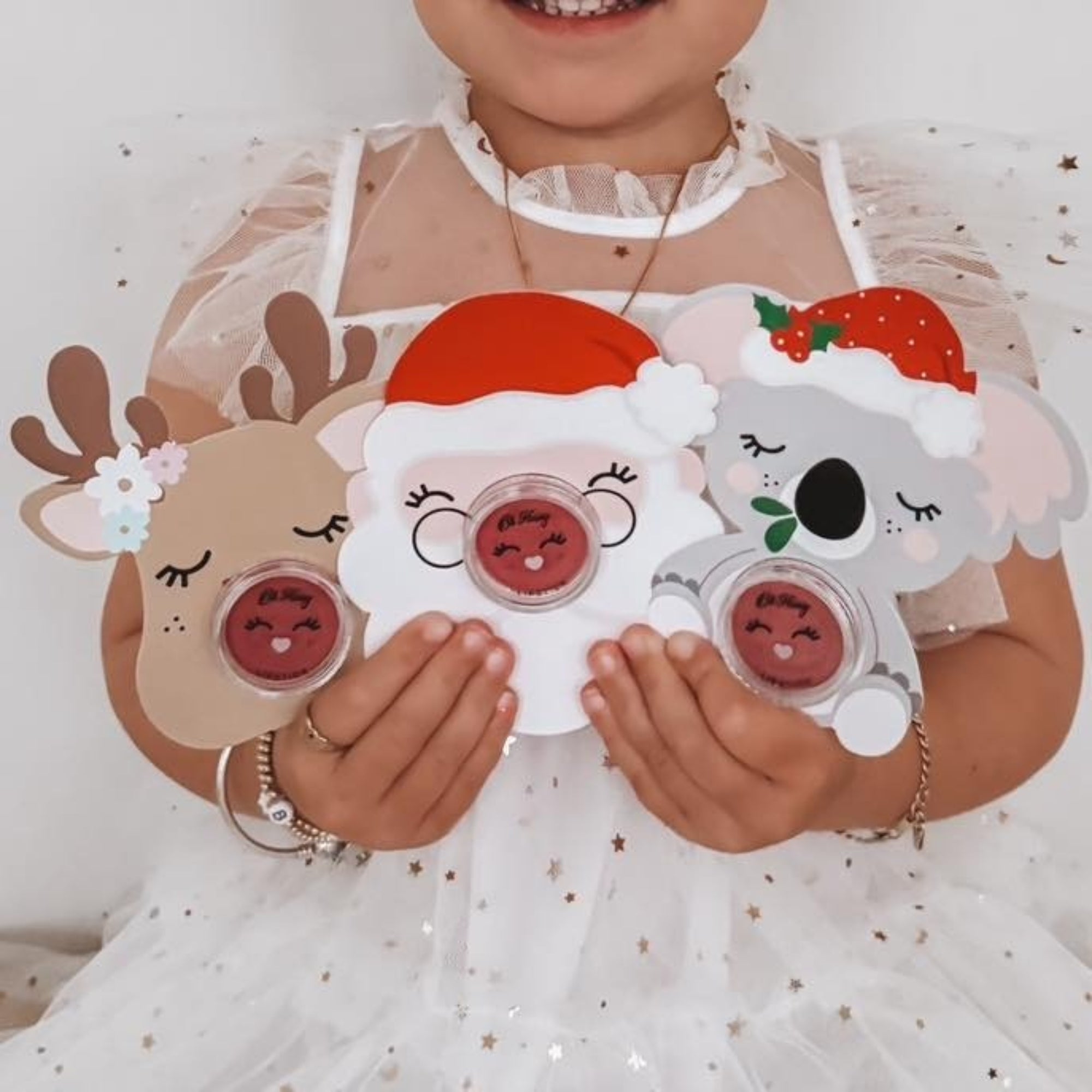 Oh Flossy Lipstick Stocking Stuffer - Santa