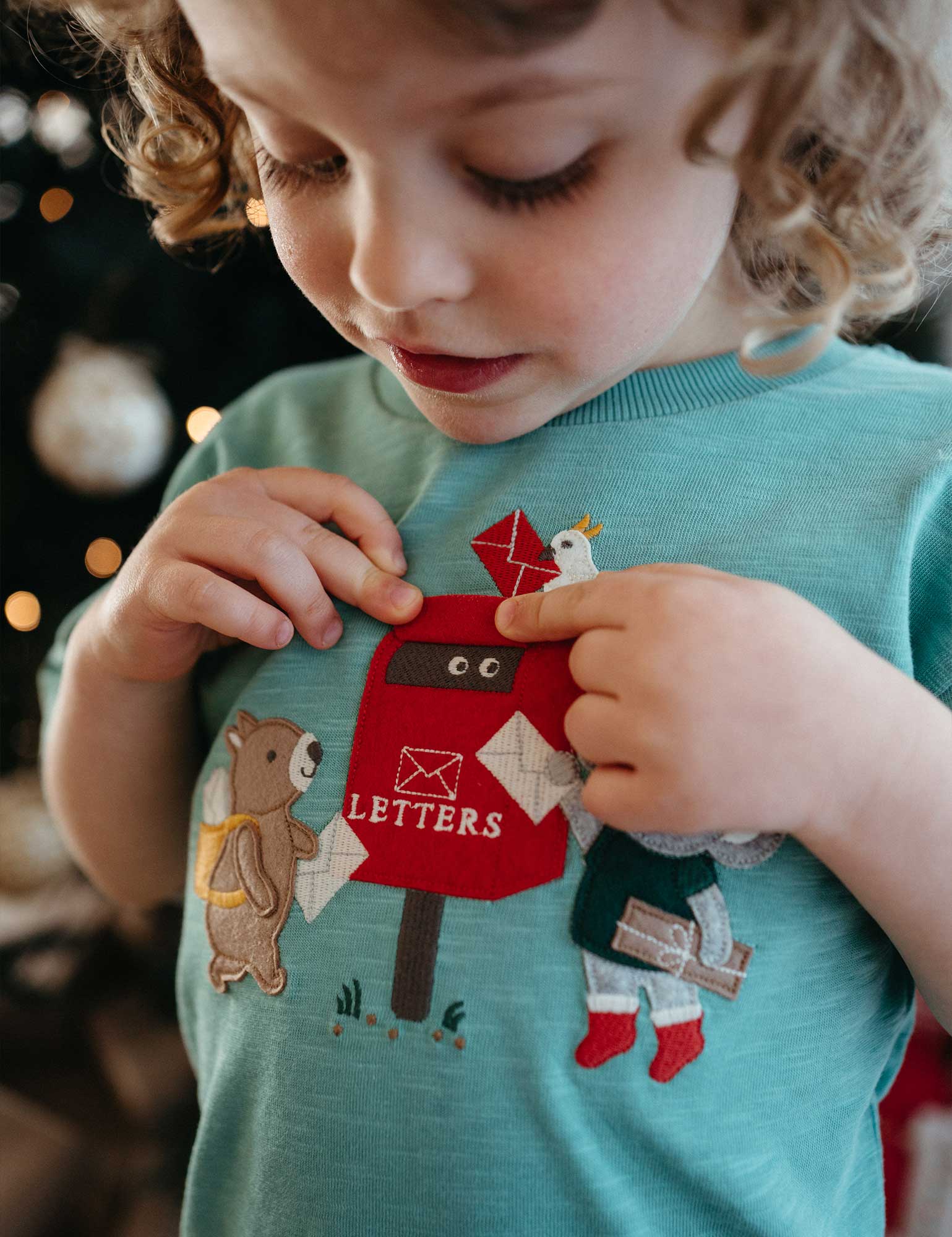 Purebaby Christmas Letterbox Tee