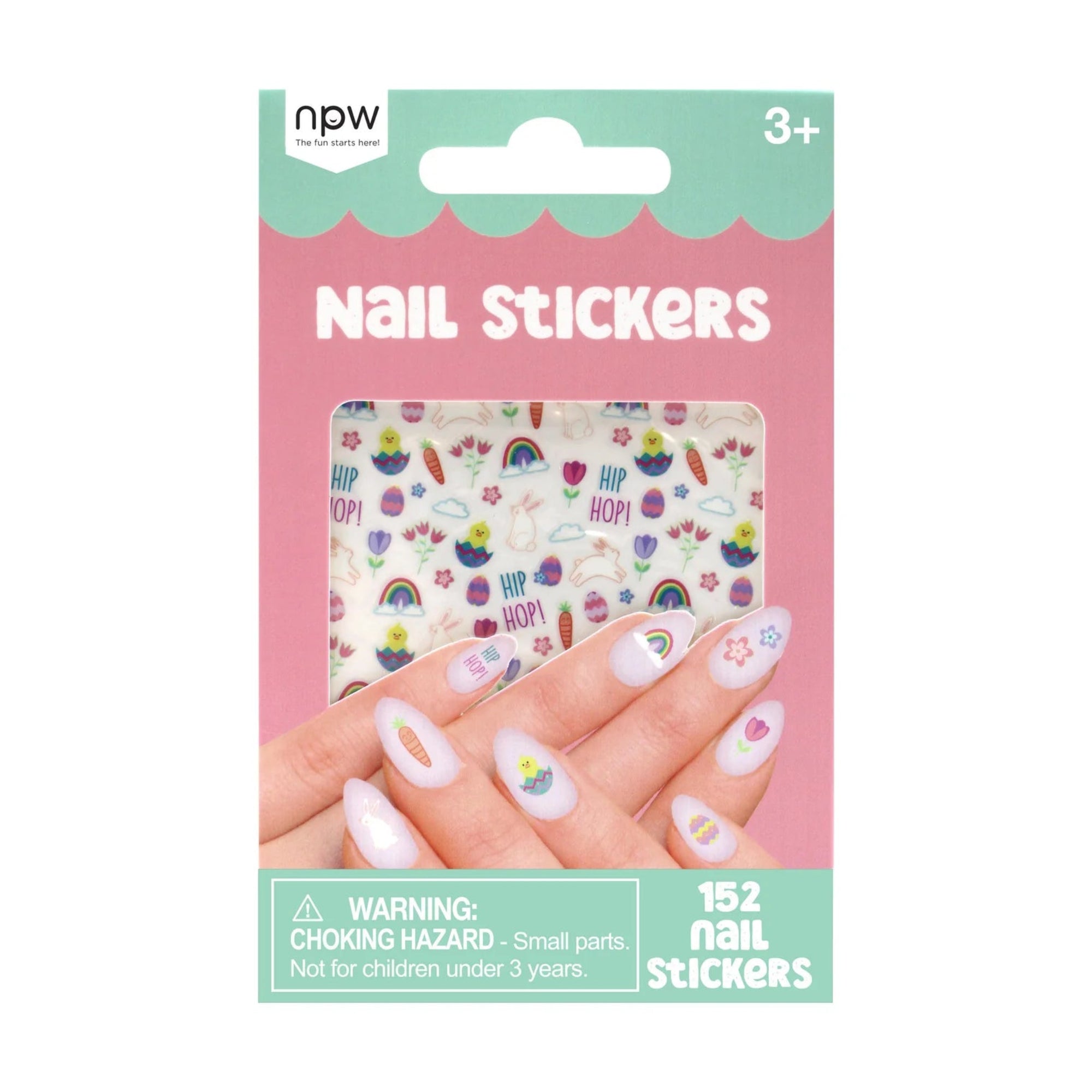 Nail Stickers - Easter Rainbow Multi-Coloured