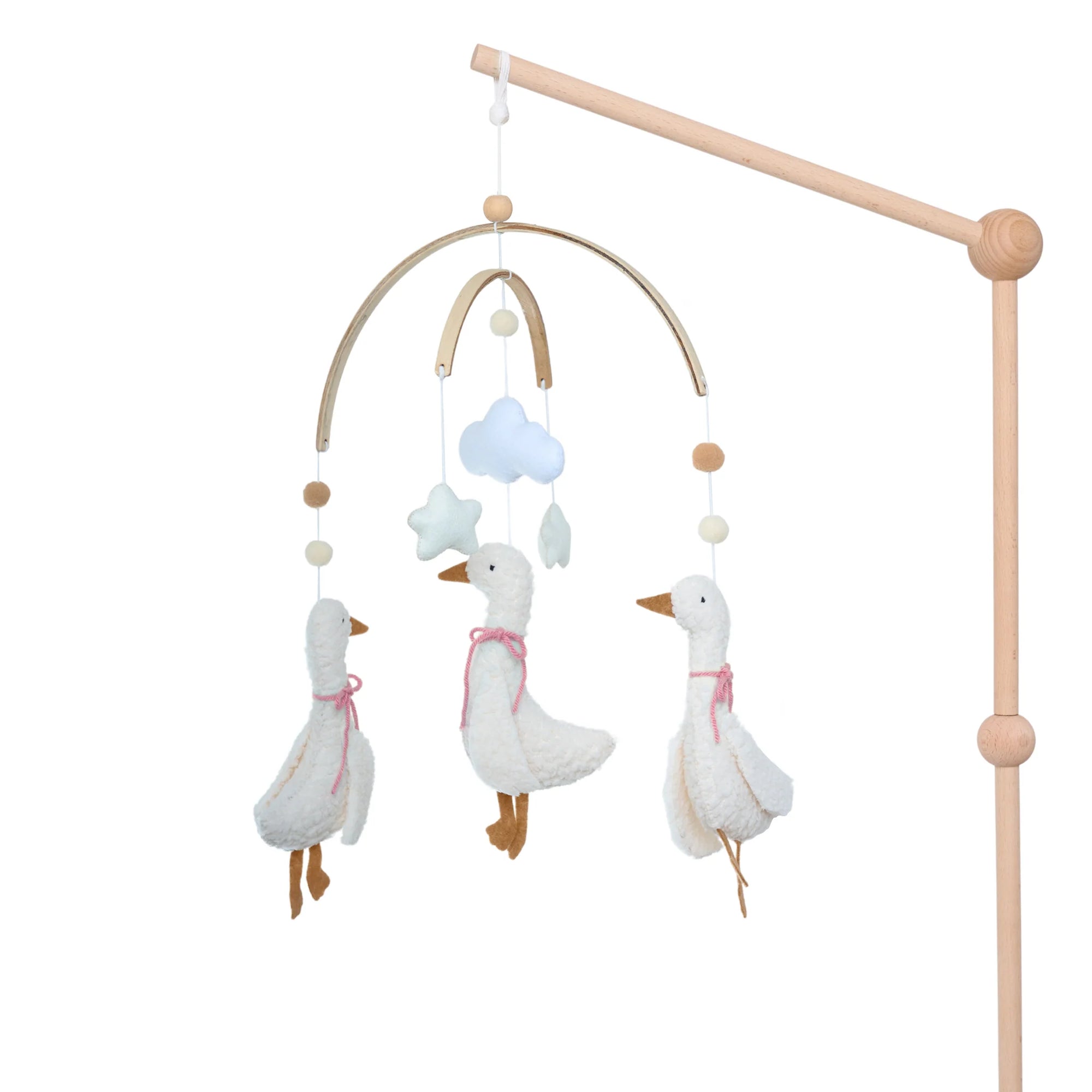 Baby Mobile - Three Little Ducks - Pink