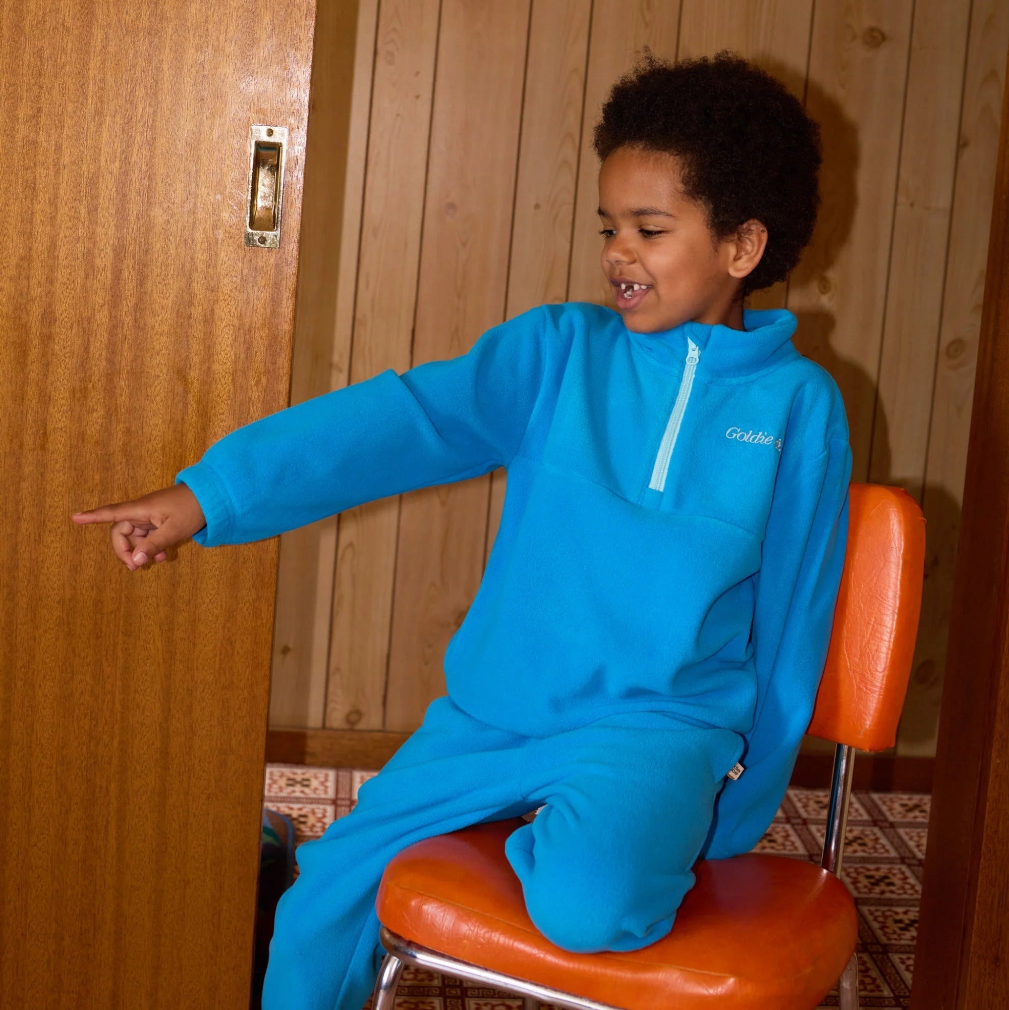 Goldie and Ace Bobbi Polar Fleece Sweatpants Lake