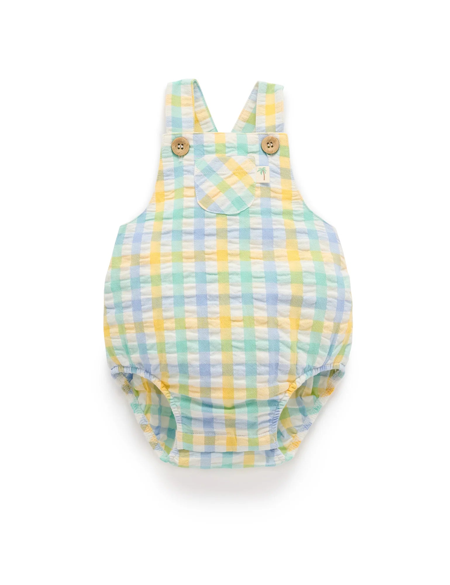 Purebaby Check Overalls