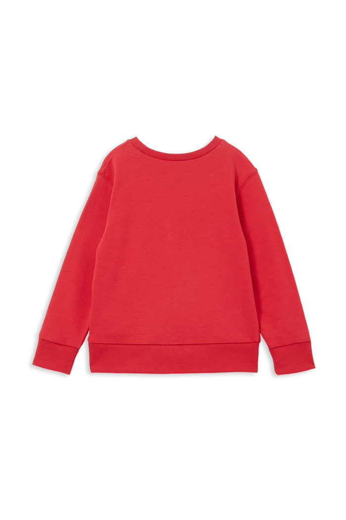 Milky Red Tiger Fleece Sweat