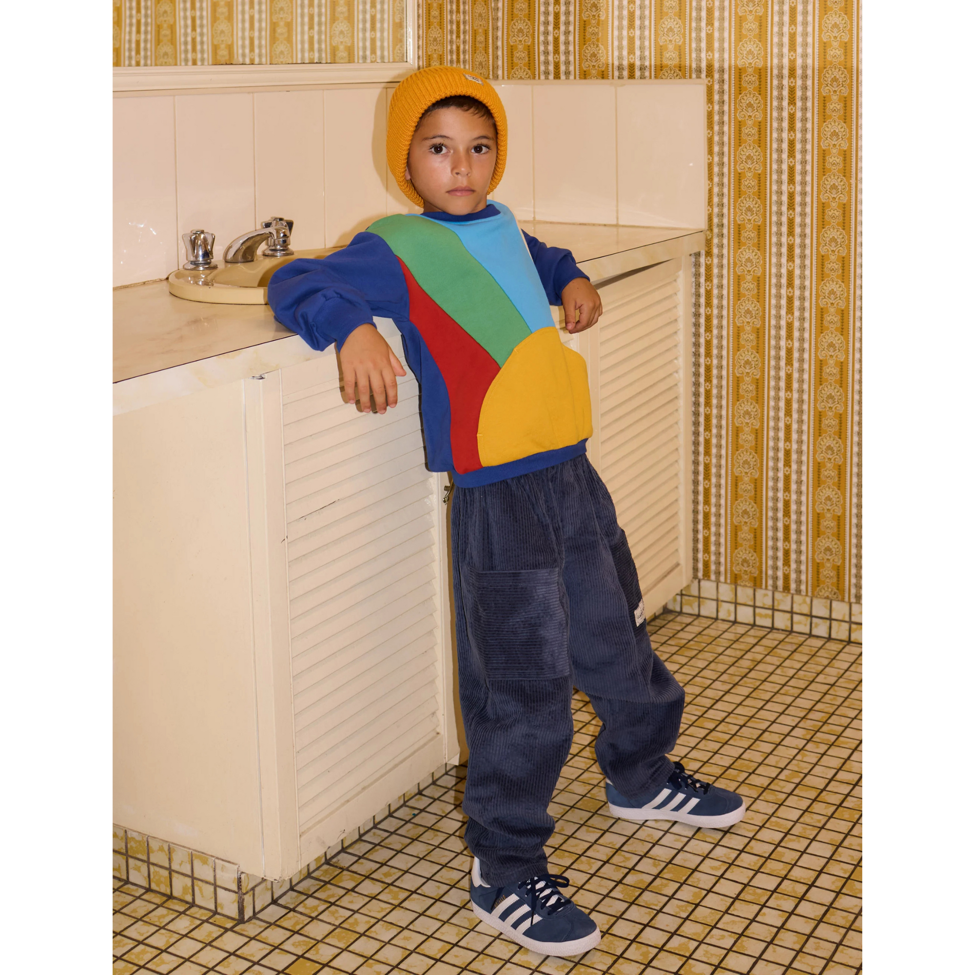 Goldie and Ace Kit Corduroy Pocket Pant Navy