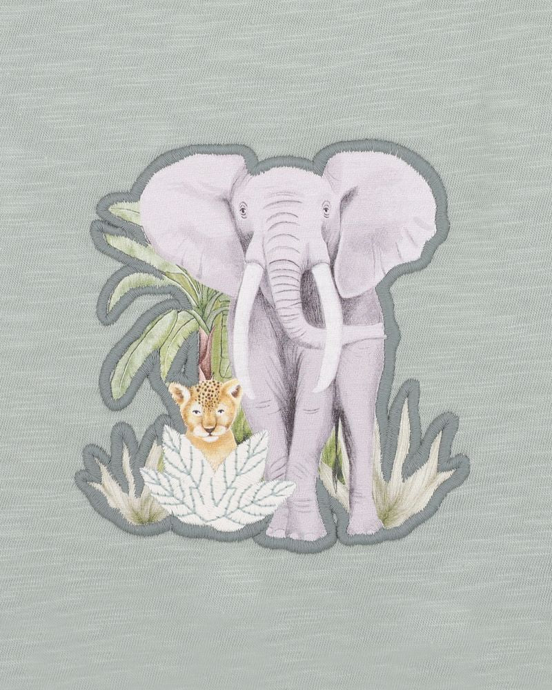 Sway Print Elephant Romper
