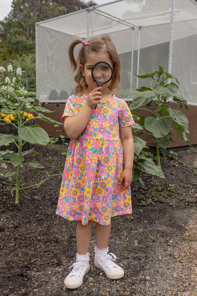 Milky Groovy Garden Dress